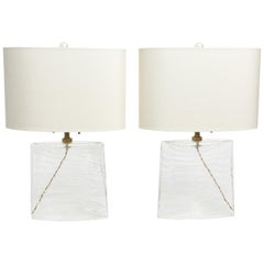 Pair of Donhia Vela Glass Lamps