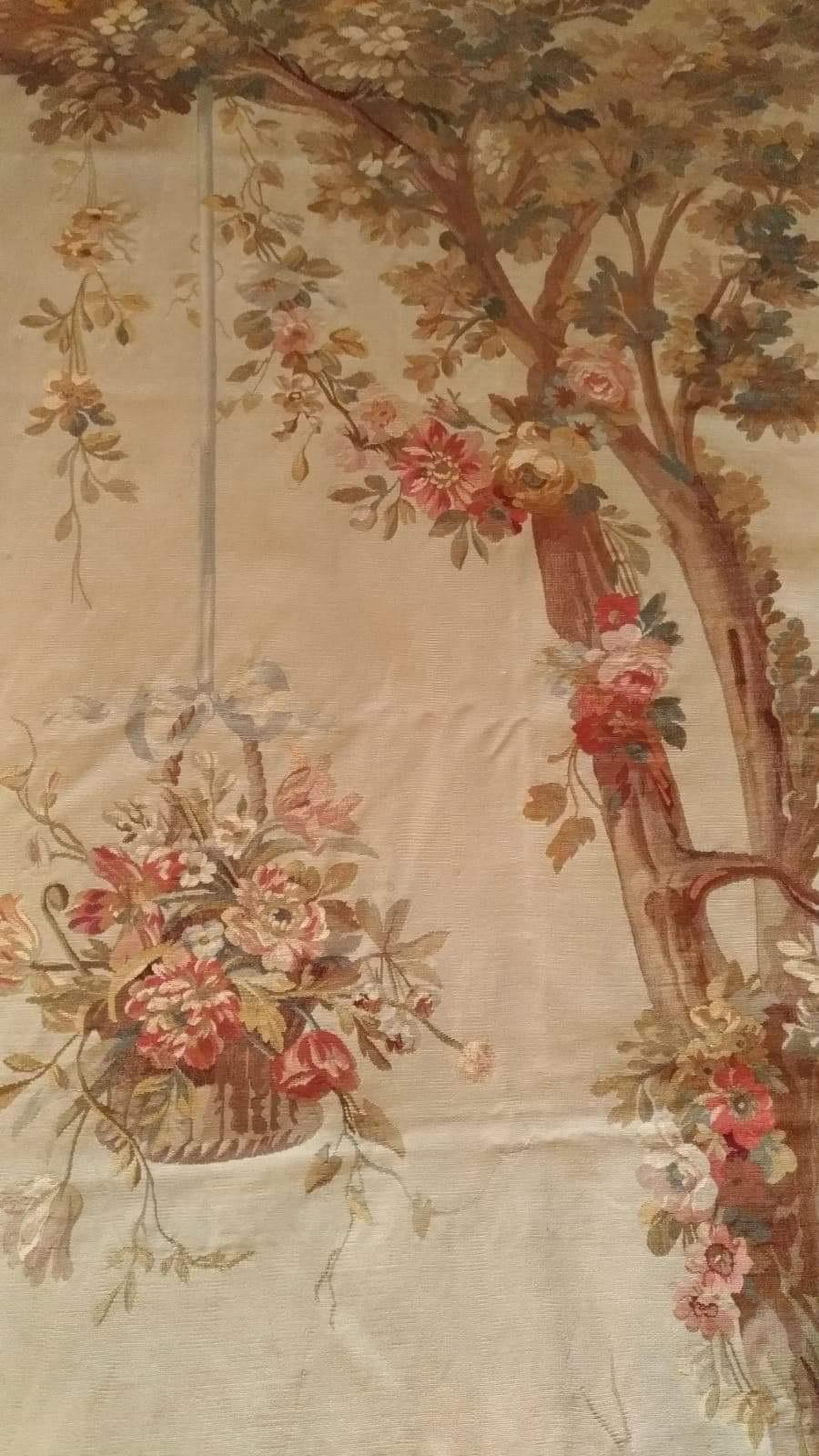 Pair of Door, 19th Century Aubusson Tapestry 1