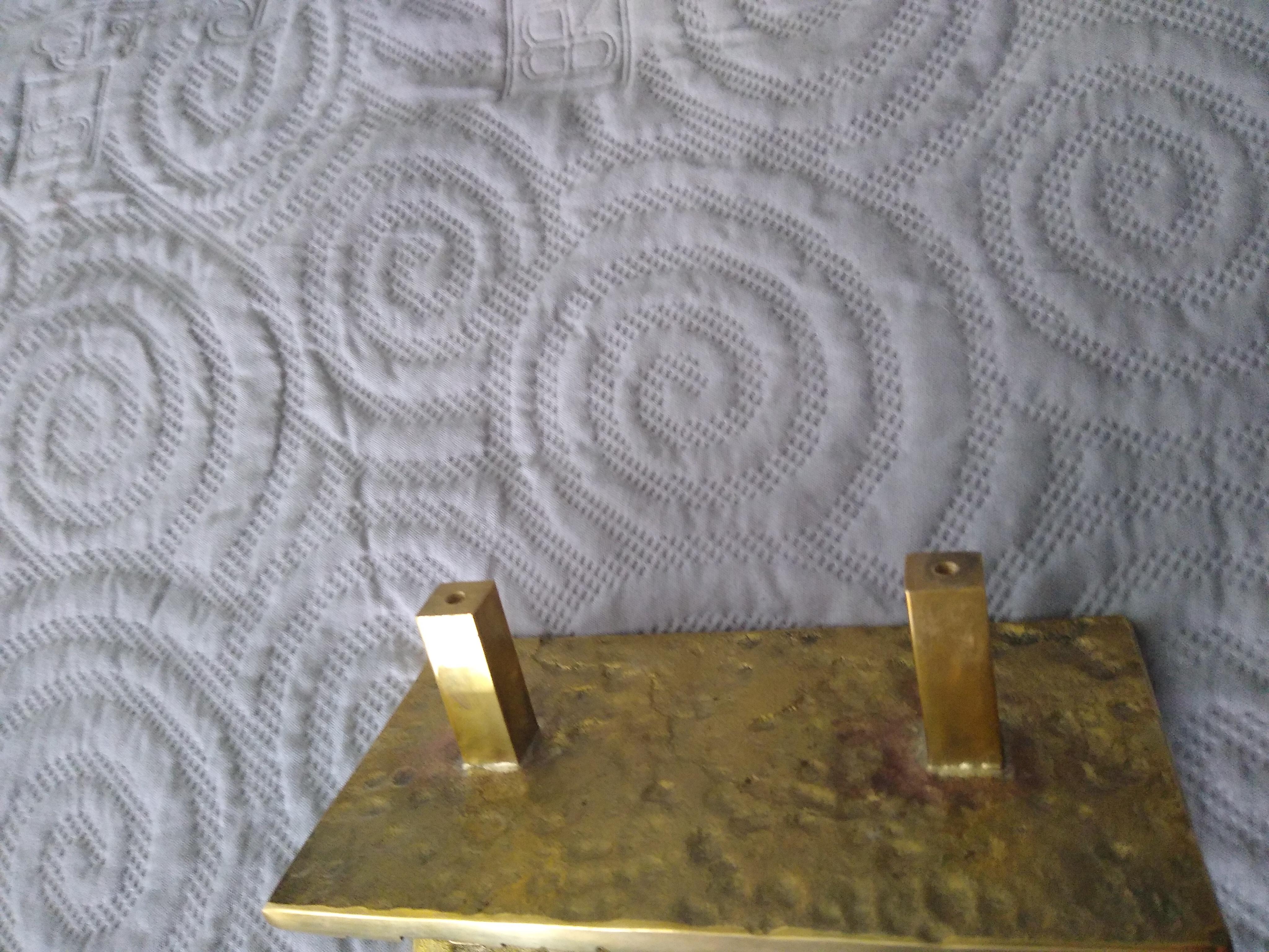 italien Paire de poignées de porte en bronze, Italie, années 1970 en vente