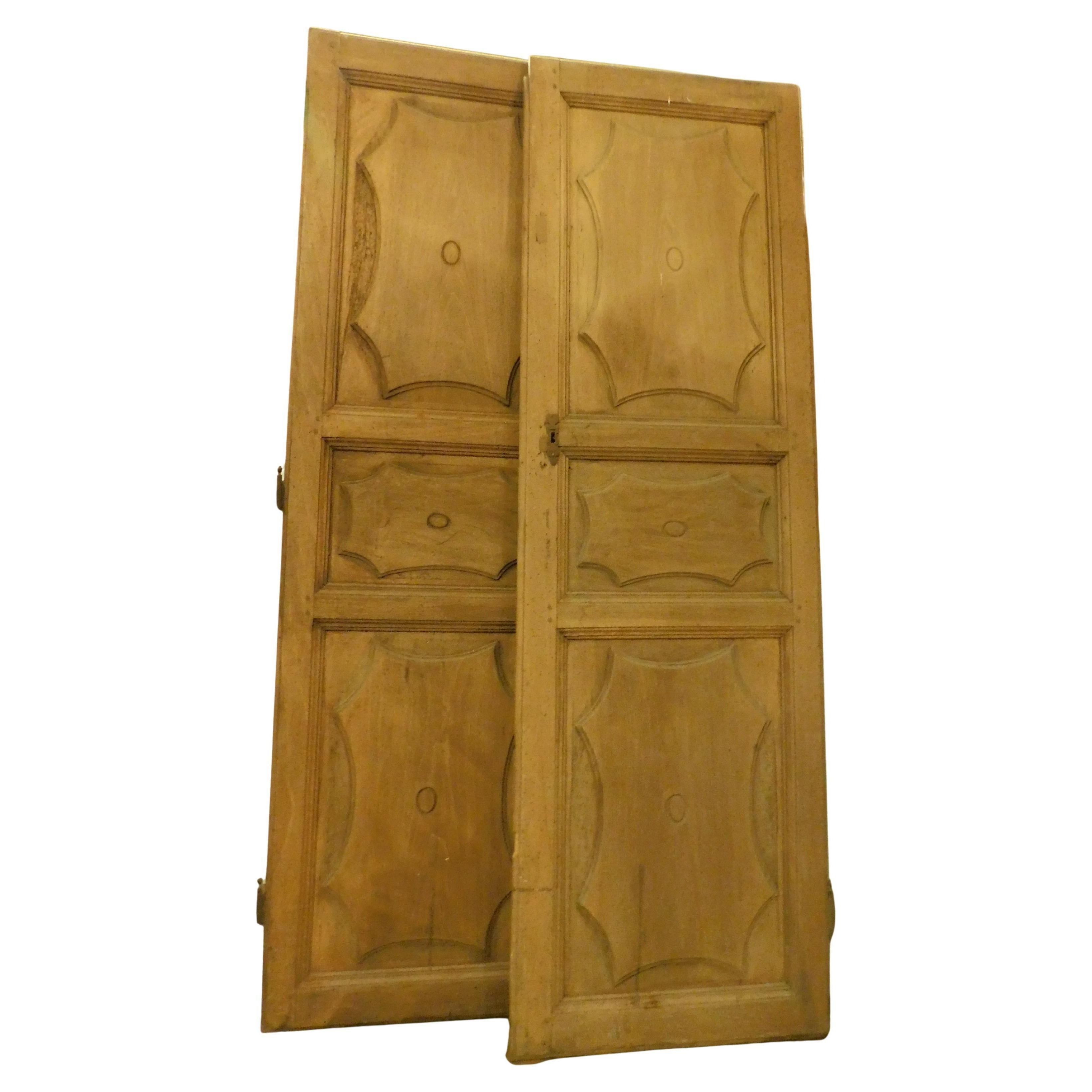 Paire de portes pour armoires murales ou petites portes, Italie
