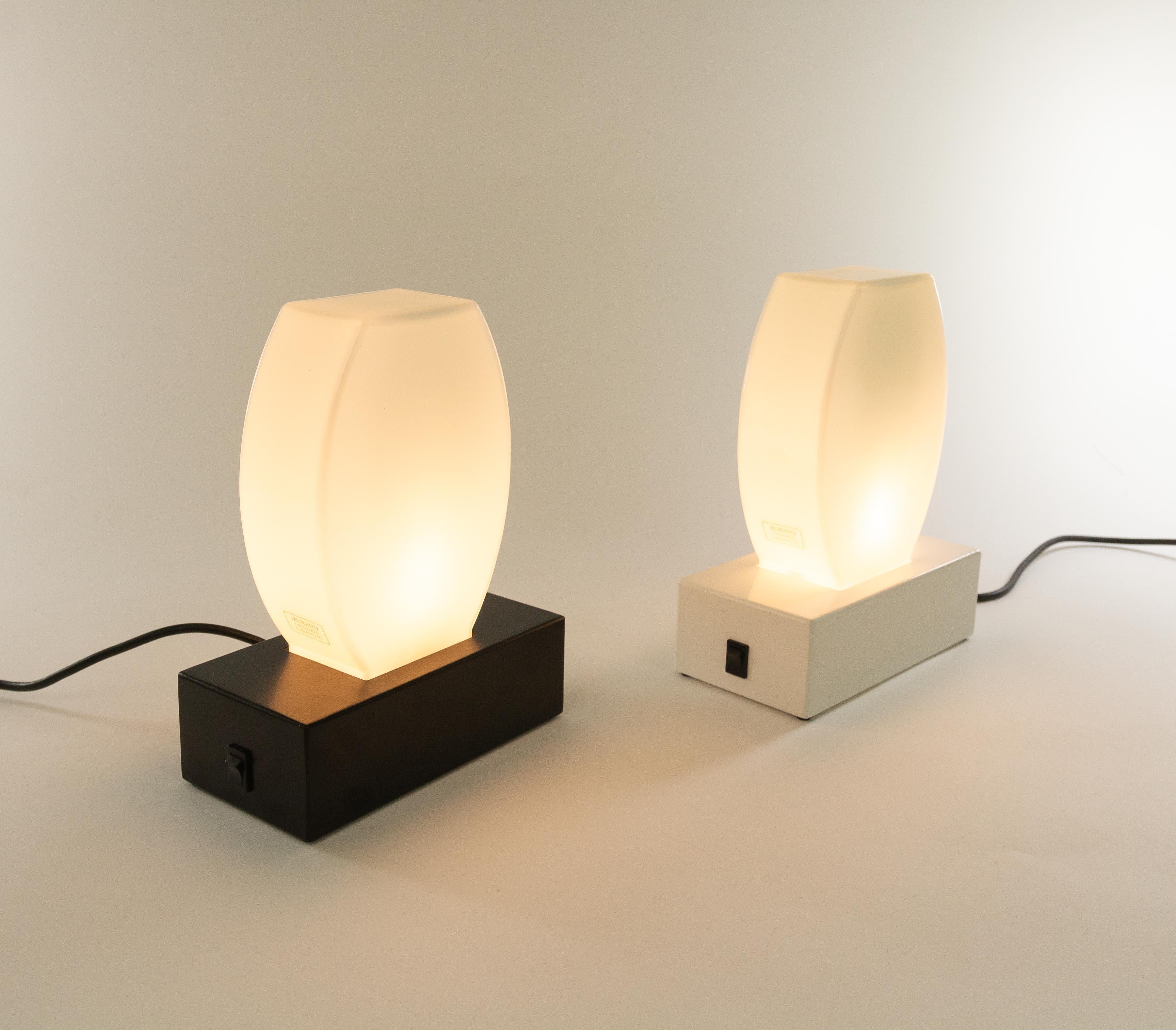 Mid-Century Modern Pair of Dorane Table Lamps by Ettore Sottsass for Stilnovo, 1970s For Sale