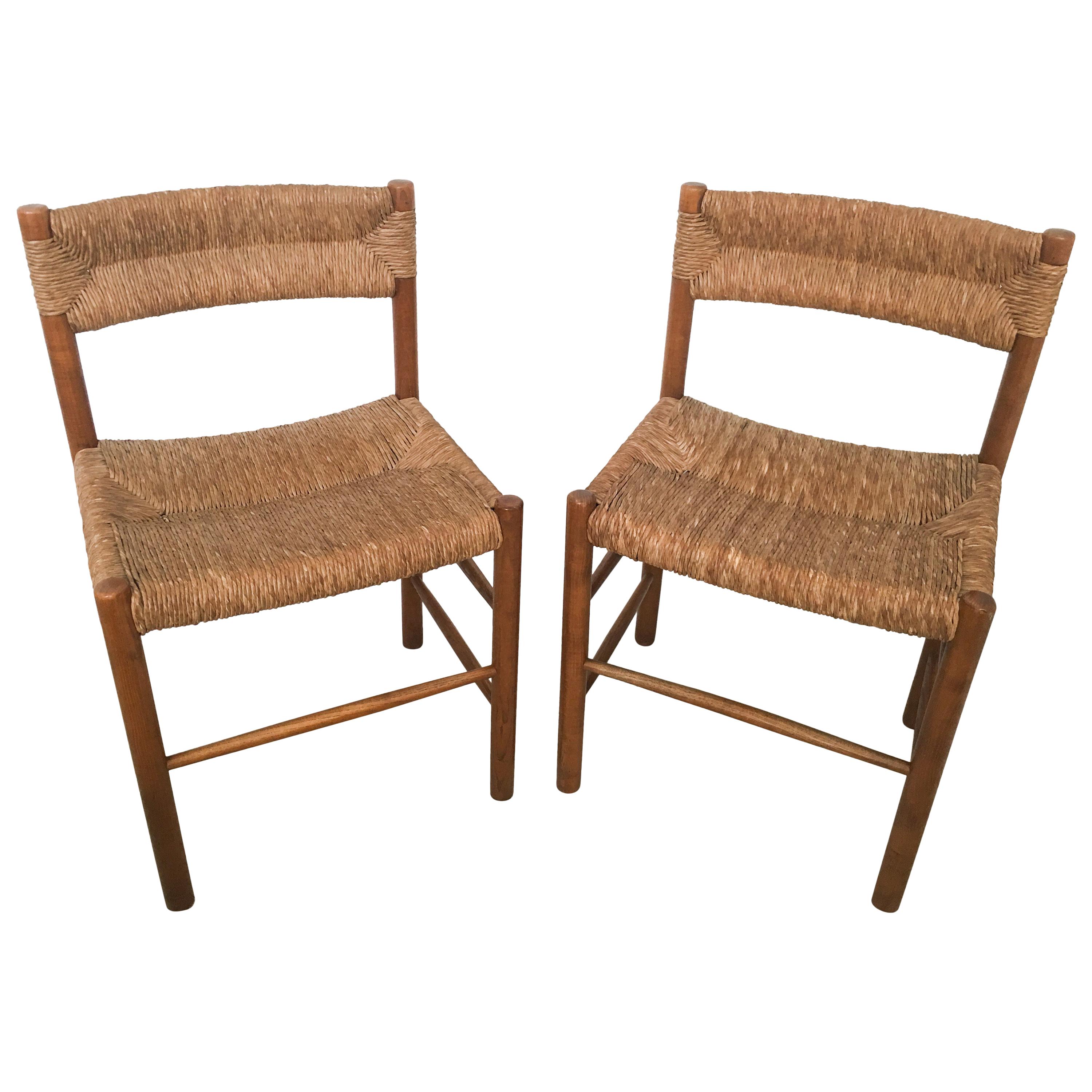 Pair of "Dordogne" Wicker Chairs by Robert Sentou