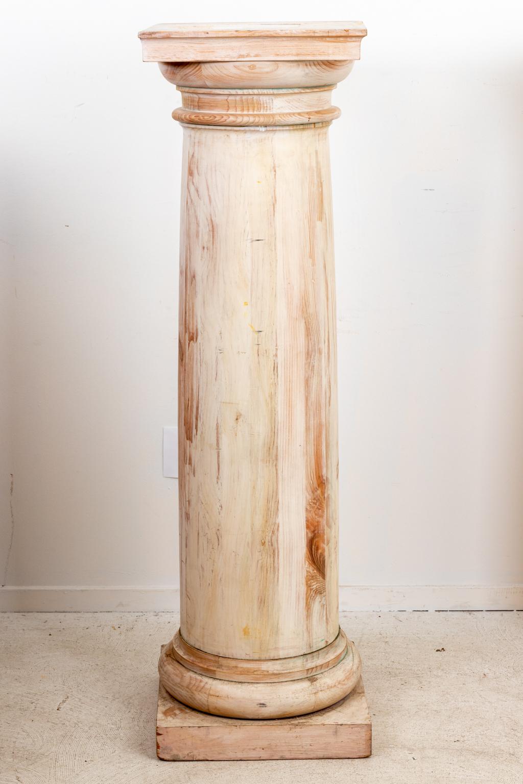 Wood Pair of Doric Columns