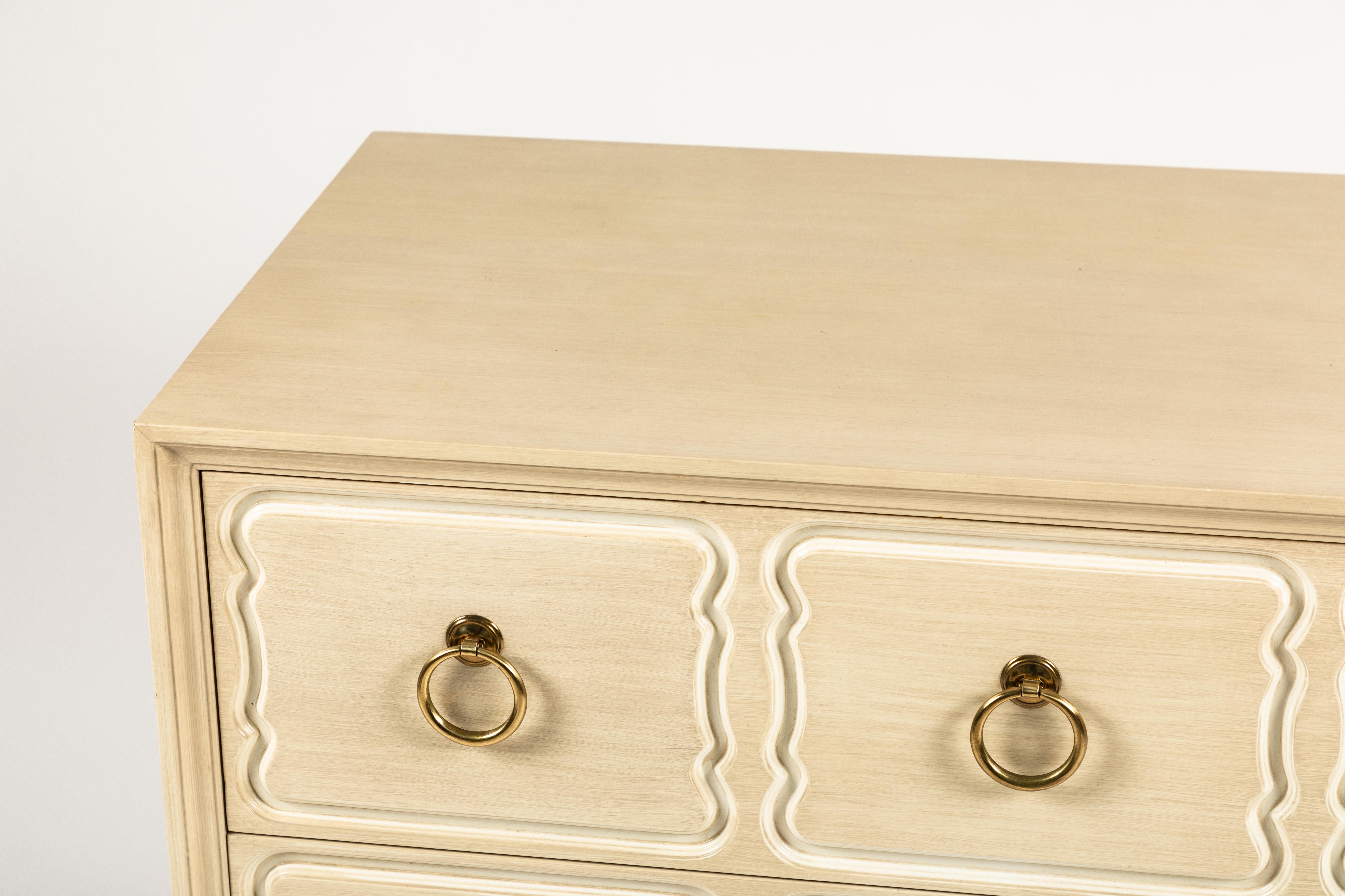 Bleached Pair of Dorothy Draper España Chests