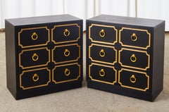 Pair of Dorothy Draper Espana Style Chest of Drawers