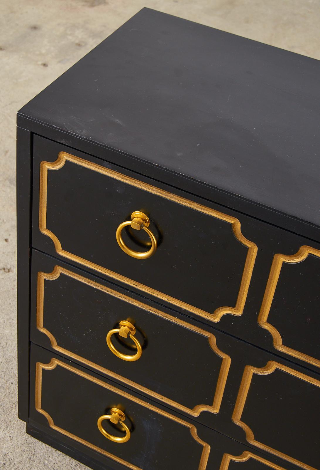 20th Century Pair of Dorothy Draper Espana Style Chest of Drawers