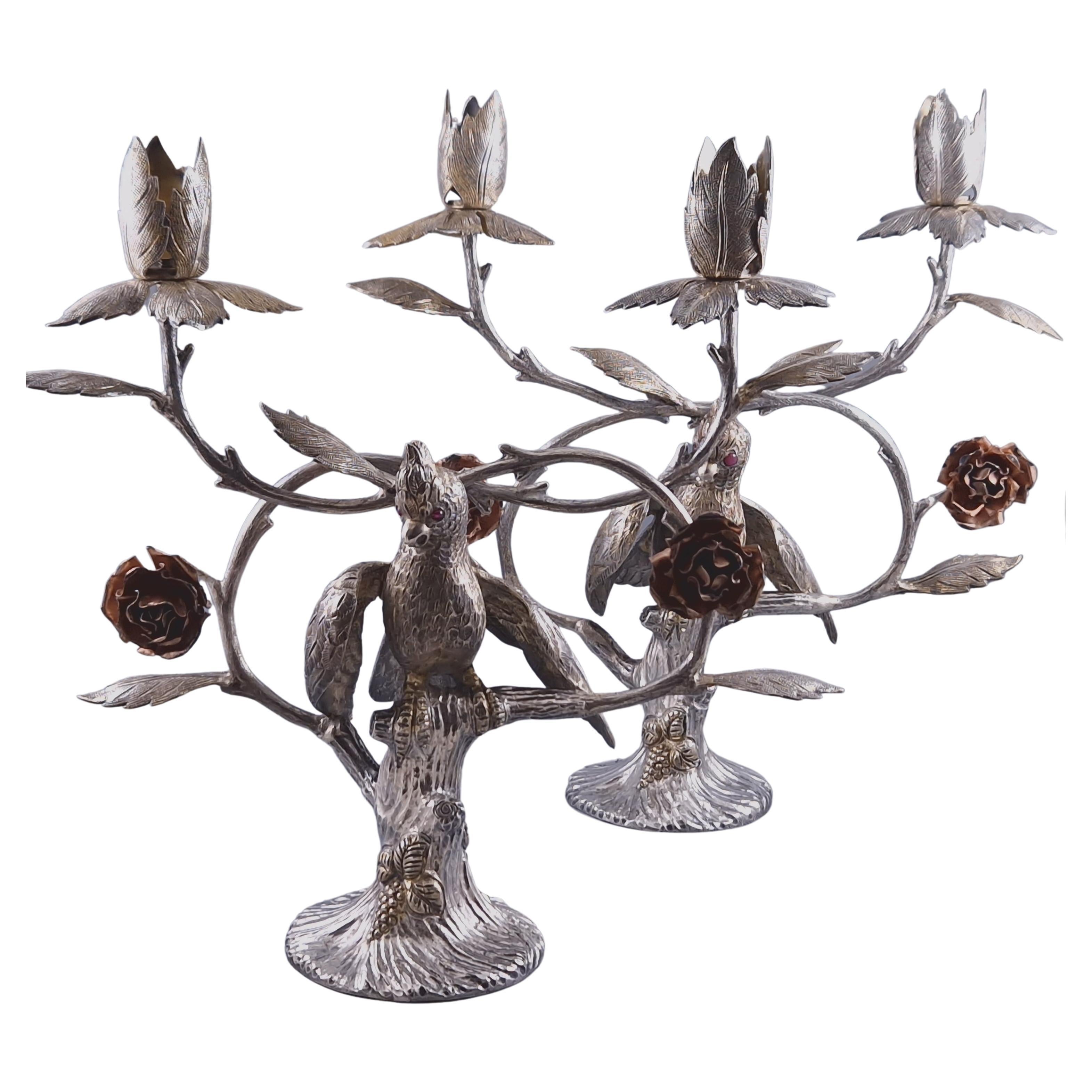 Faberge Jeweled And Silver Gilt Model Of An Owl In A Cage Diamond And 