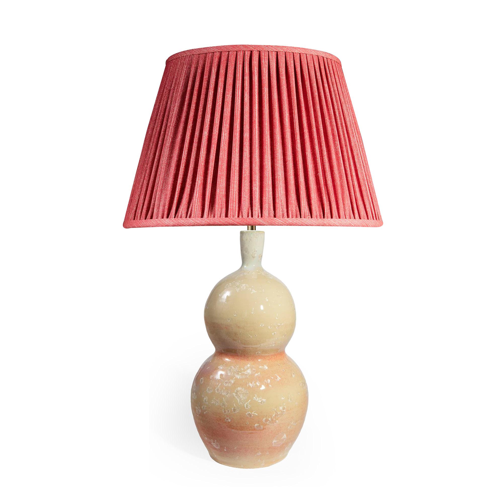 Paire de lampes de table en céramique à double gourde et émail cristallin Neuf - En vente à London, by appointment only