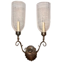 Pair of Double Light Anglo-Indian Sconces