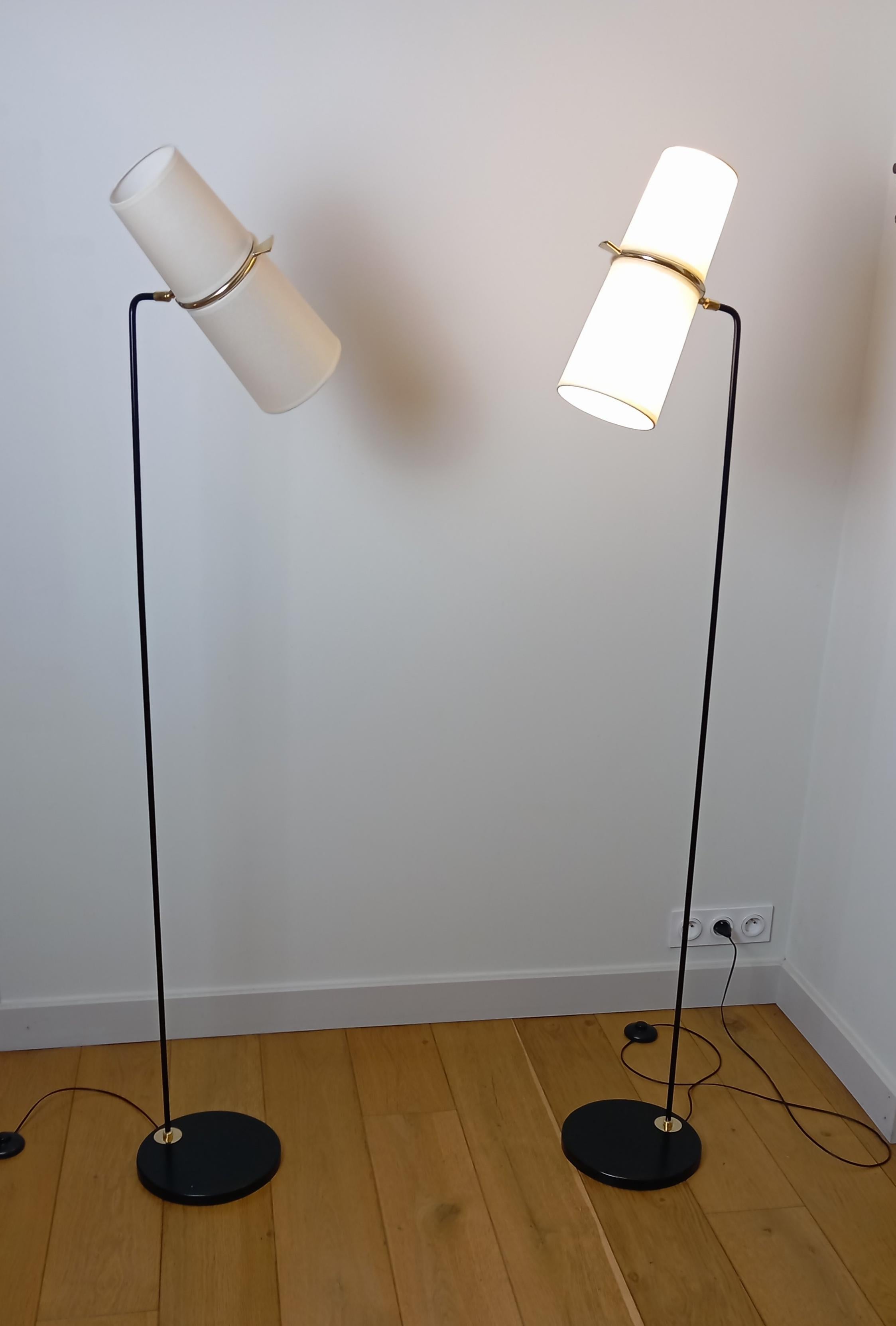 Paire de lampadaires à double éclairage, R. Lunel. en vente 13