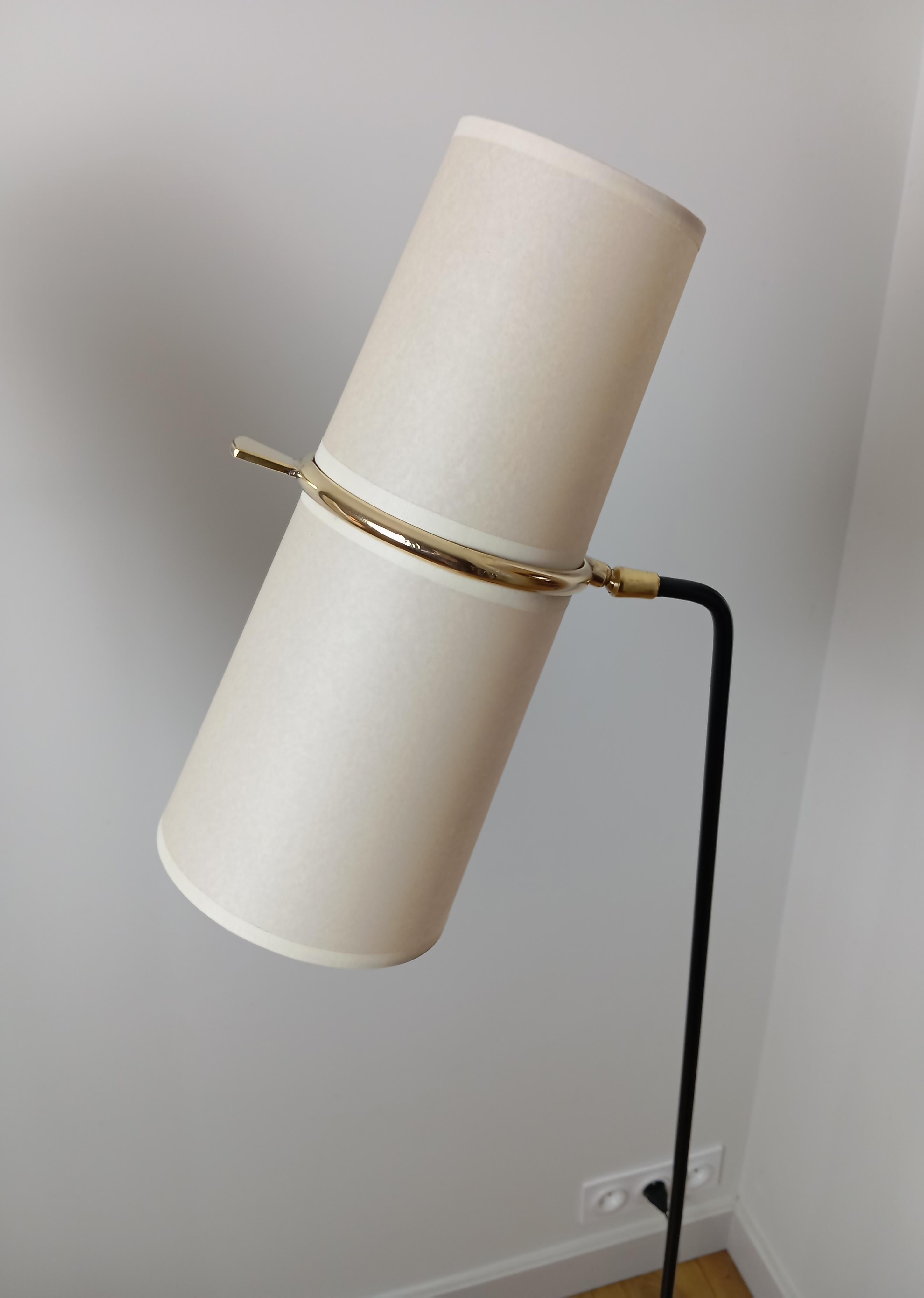 Métal Paire de lampadaires à double éclairage, R. Lunel. en vente