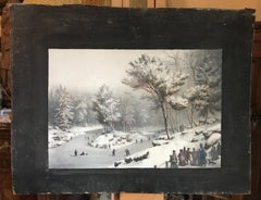 Pair of Double-Sided 19th Century European Watercolours – Paris, Venice