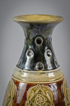 Pair of Doulton Lambeth Terracotta Vases, circa 1910