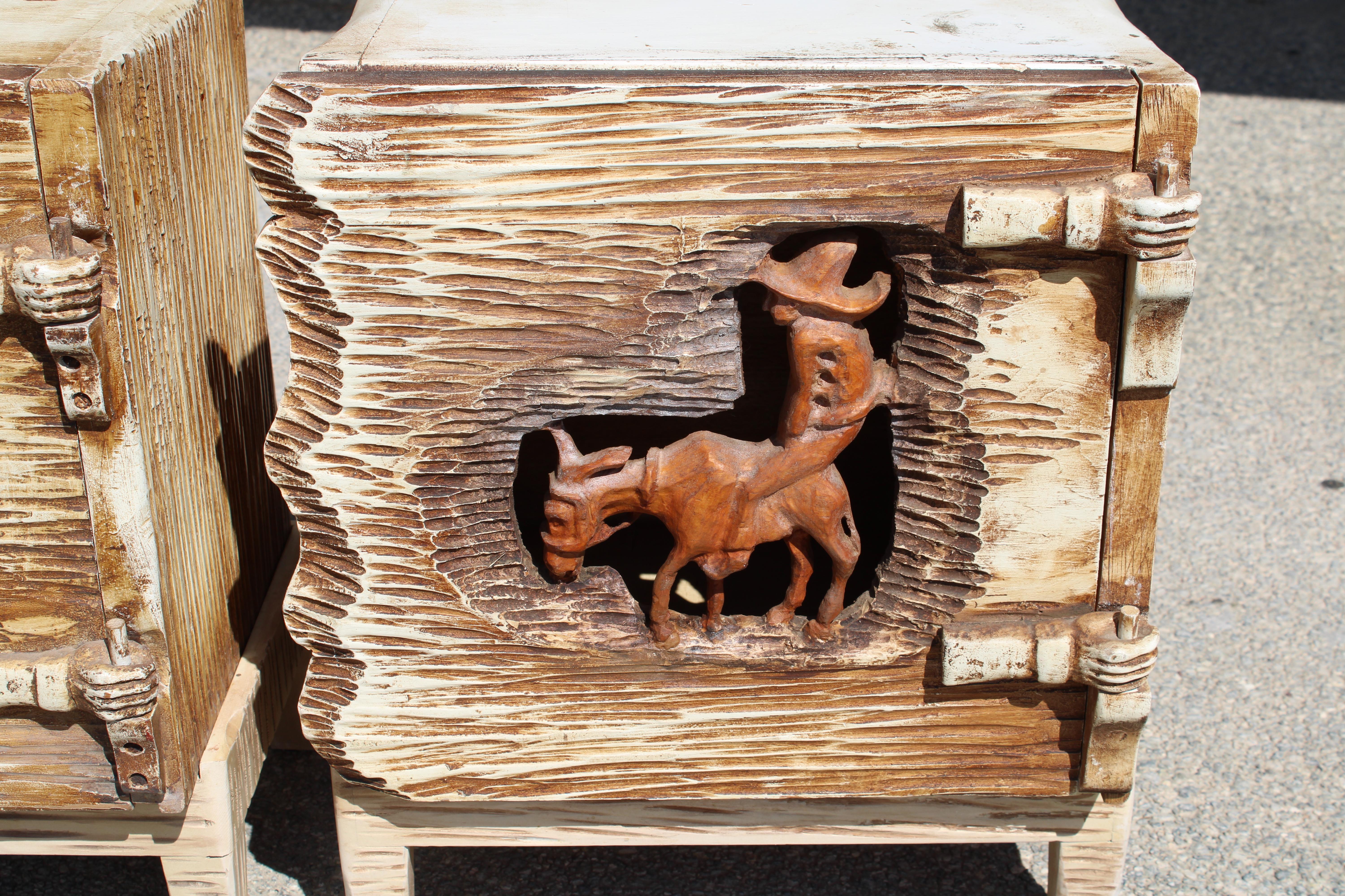 American Craftsman Paire de tables d'appoint du Dr. Harley Niblack (1894-1966) en vente