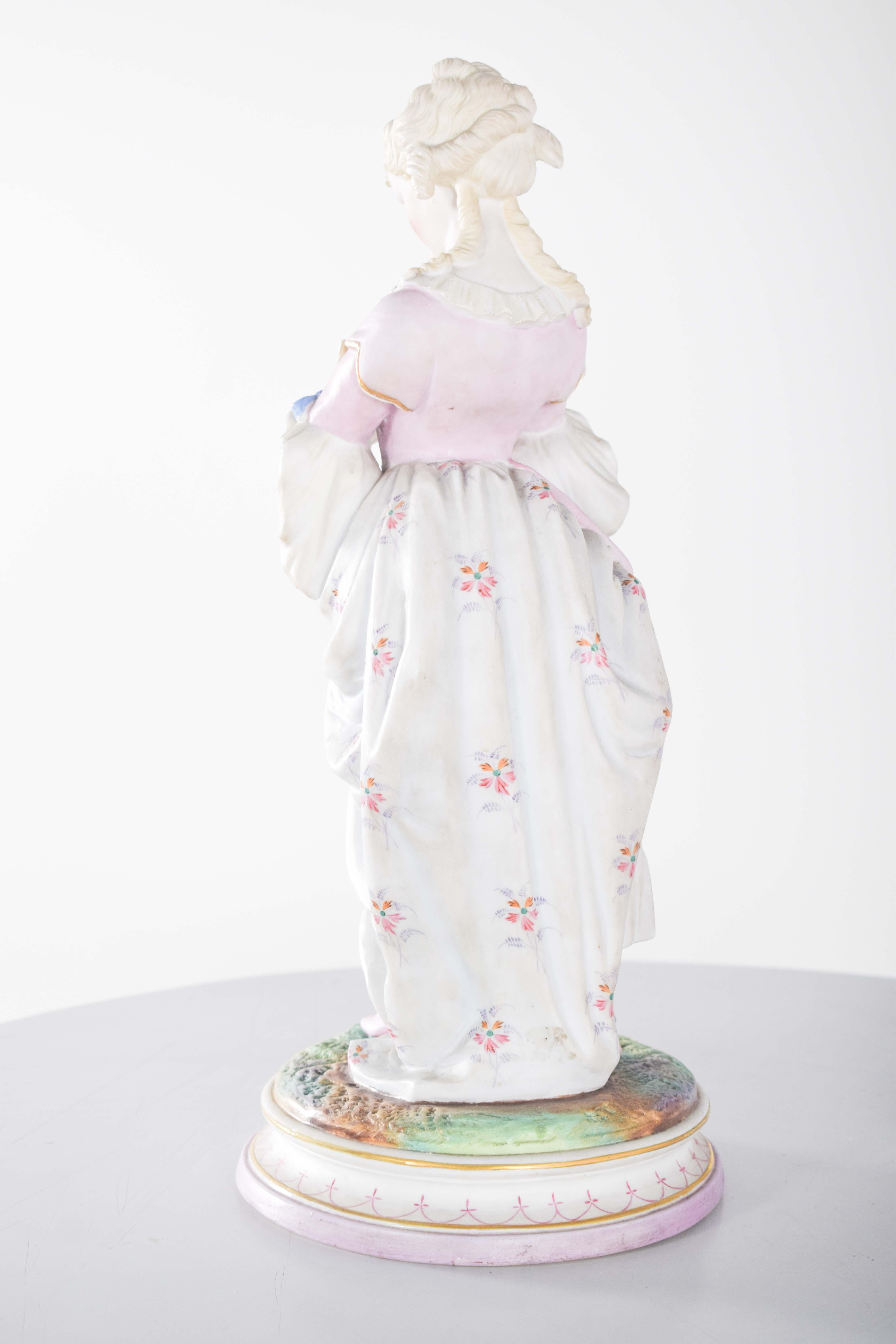 Coppia di sculture di Dresden Porcelain in vendita 8