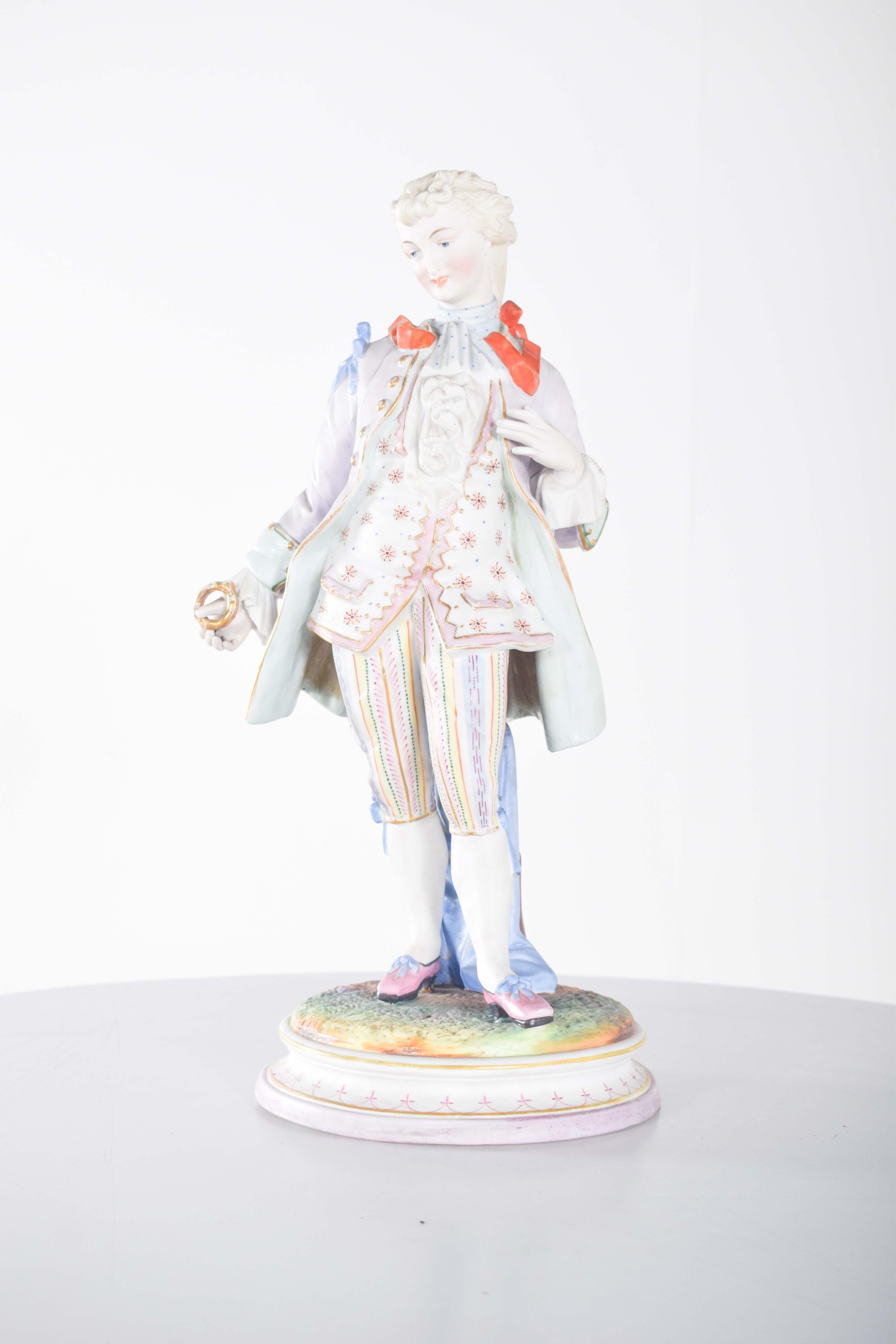 Coppia di sculture di Dresden Porcelain In condizioni buone in vendita a Lisboa, Lisboa
