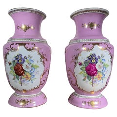 Pair of Dresden Porcelain Vases