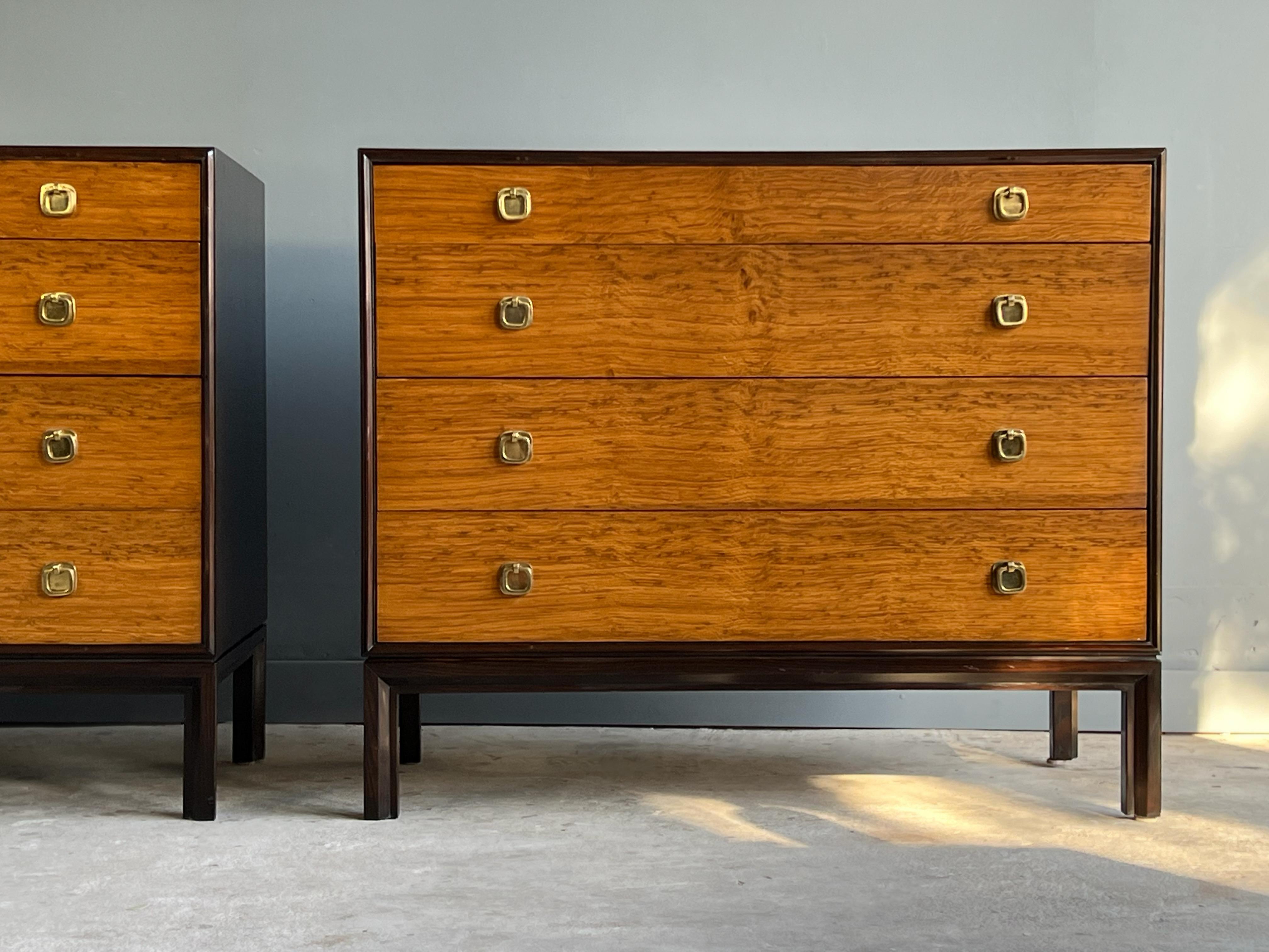 Machine-Made Pair of Dresser Chests by Edward Wormley for Dunbar