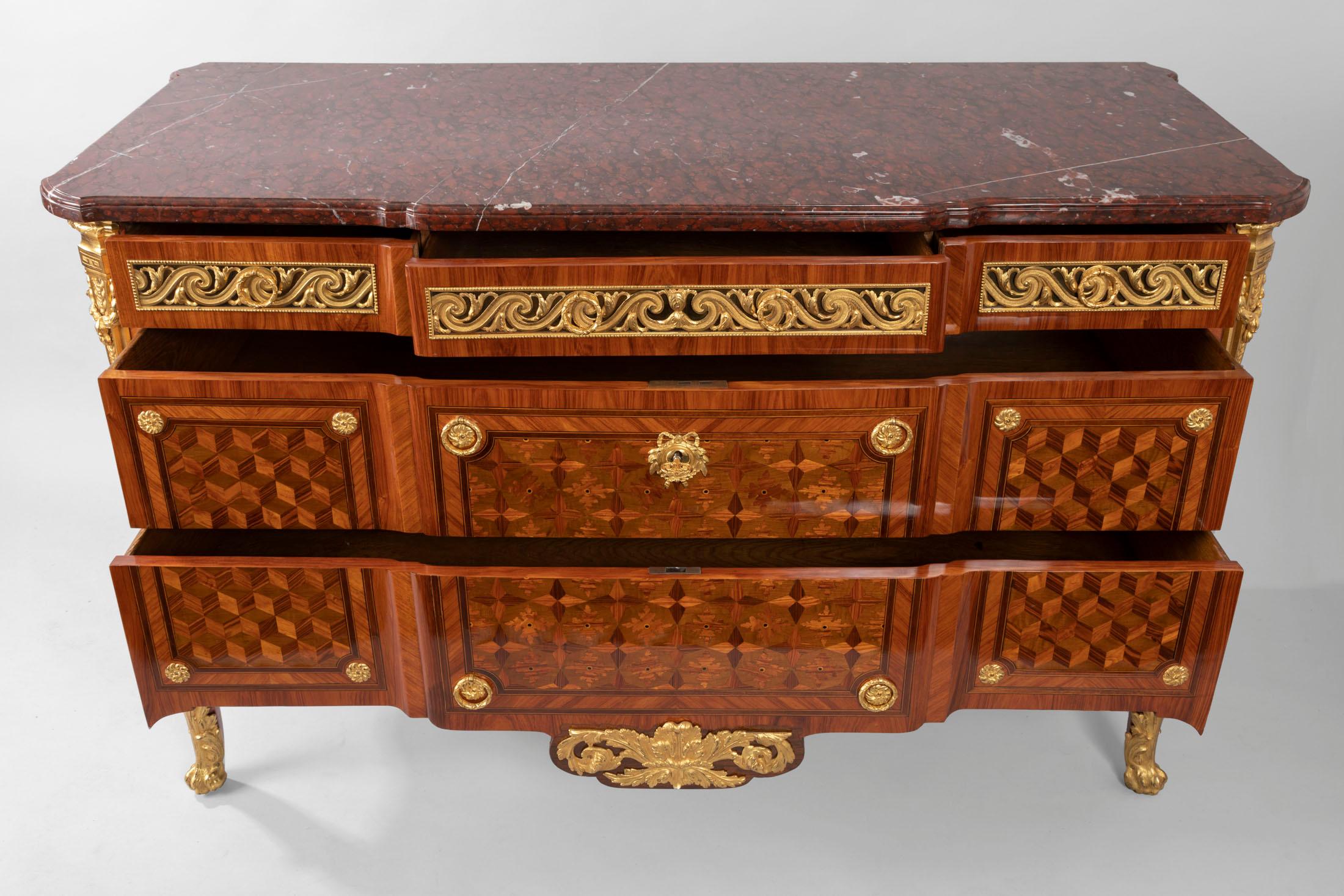 Pair of Dresser, Transition Period 18th Century by Jacques Dautriche For Sale 4