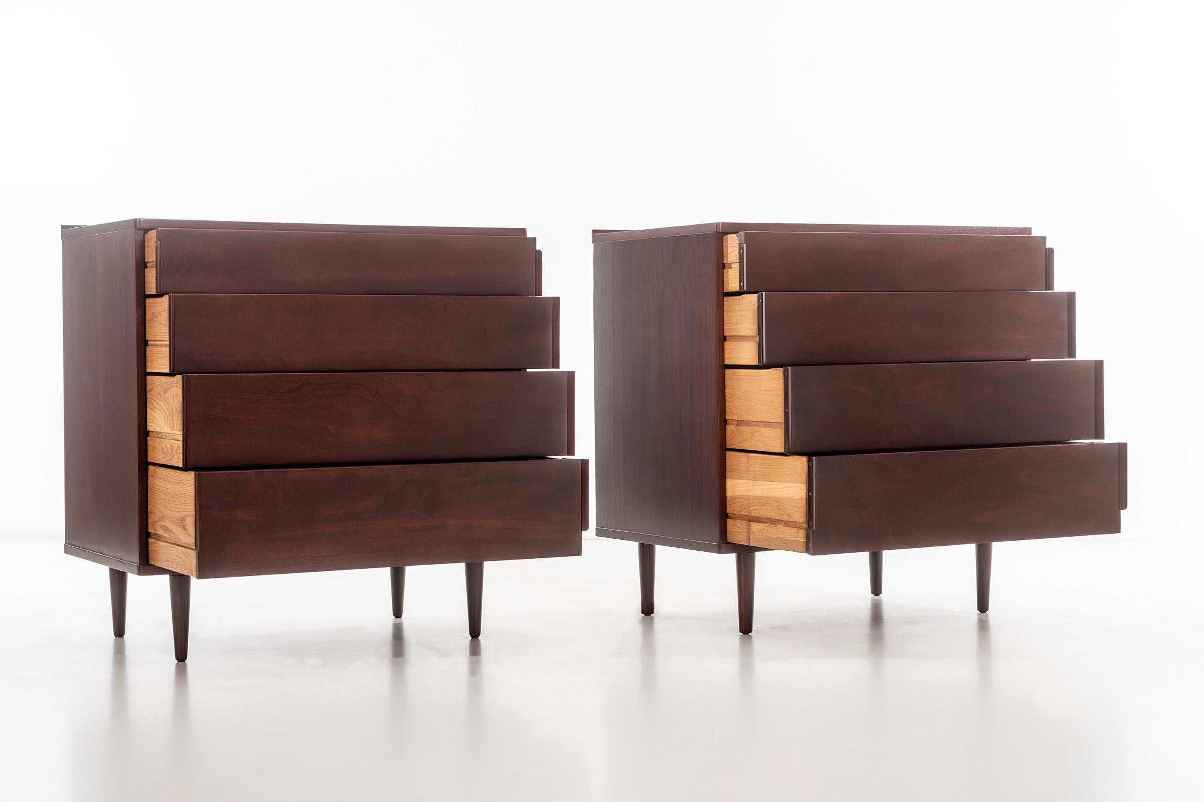 Mid-Century Modern Pair of Dressers by Edward Wormley for Dunbar