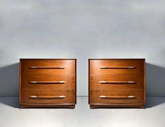 Pair of Dressers by T.H. Robsjohn-Gibbings with Vanity Add On