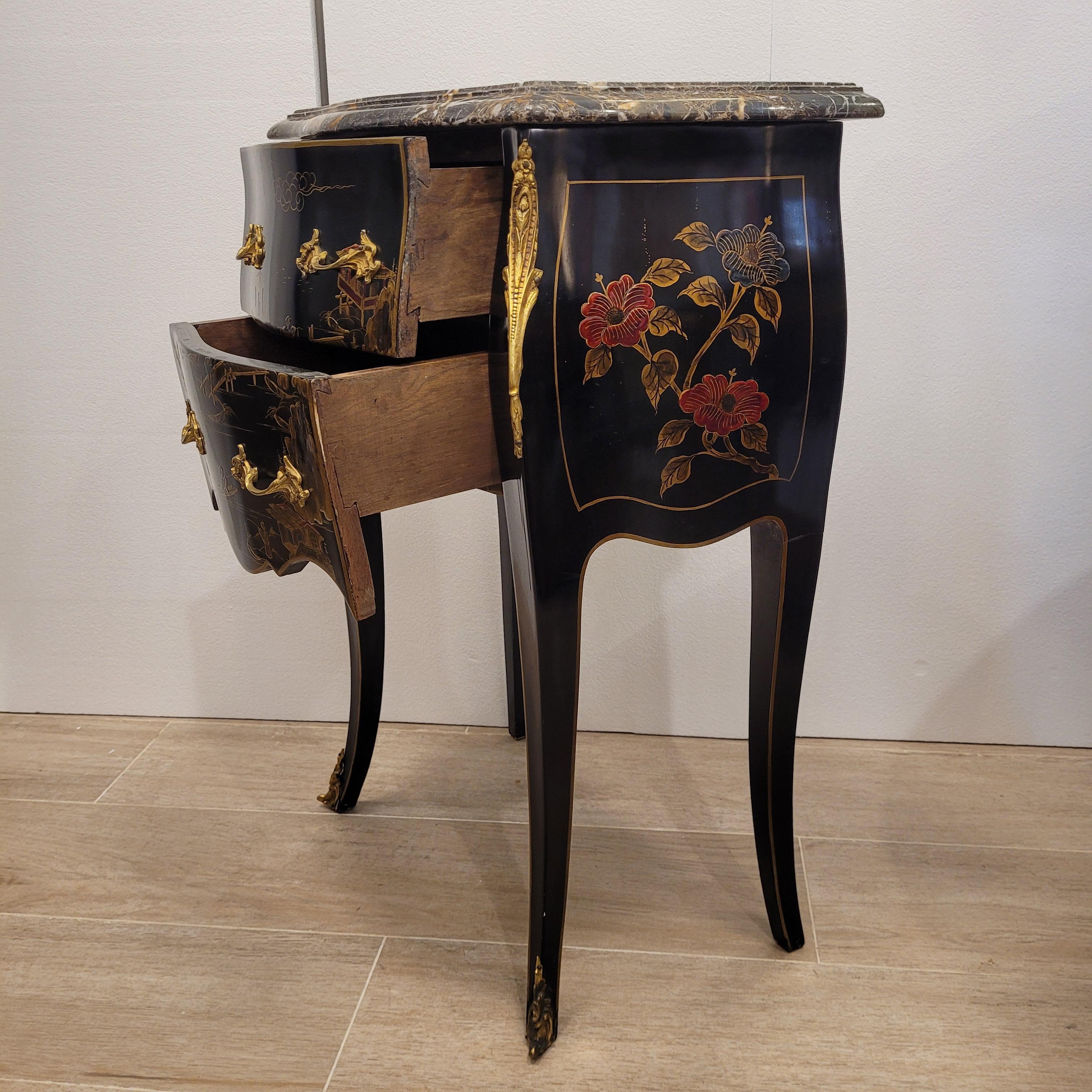 Pair of dressers with Louis XV Style chinoiseries, 1910 – France 7