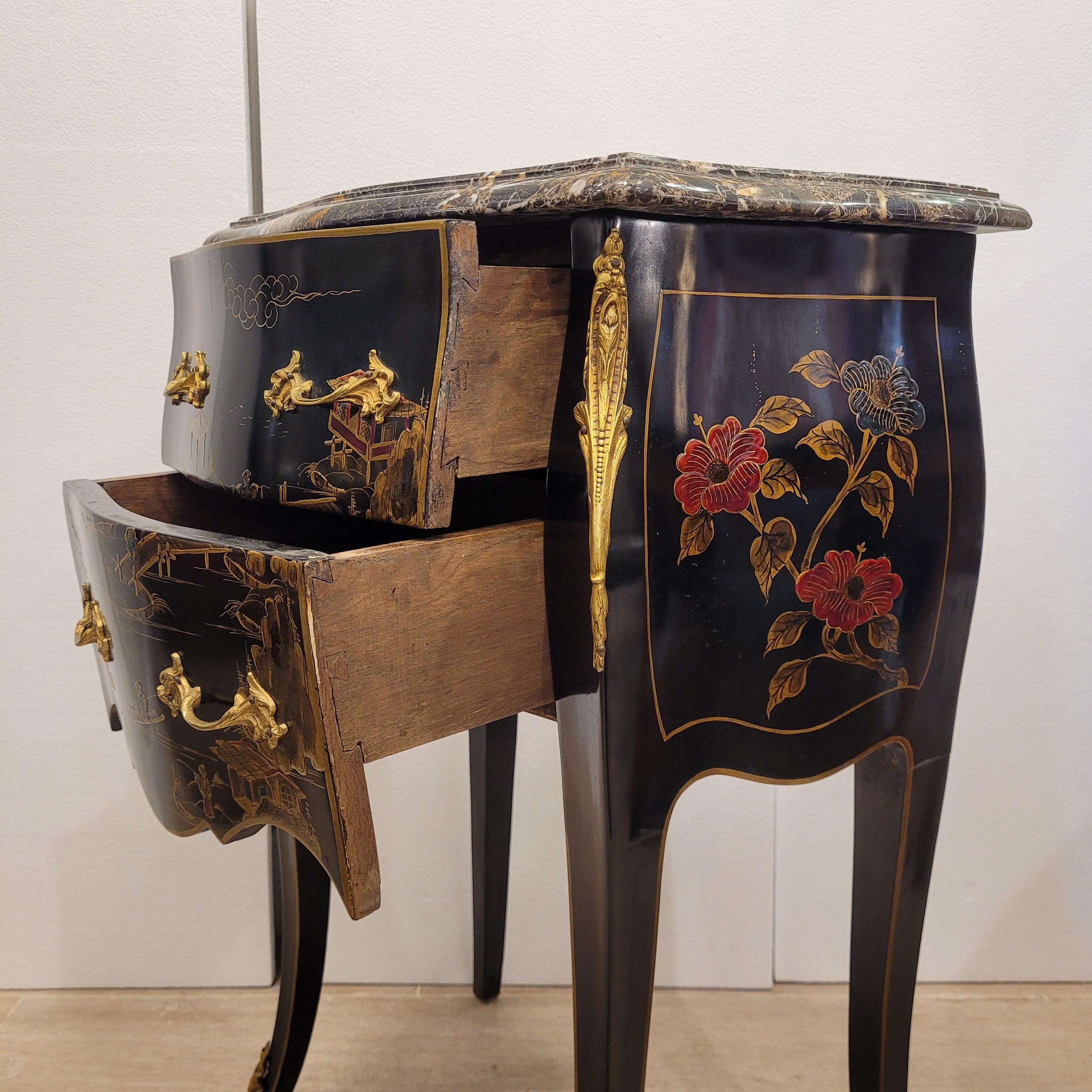 Pair of dressers with Louis XV Style chinoiseries, 1910 – France 8