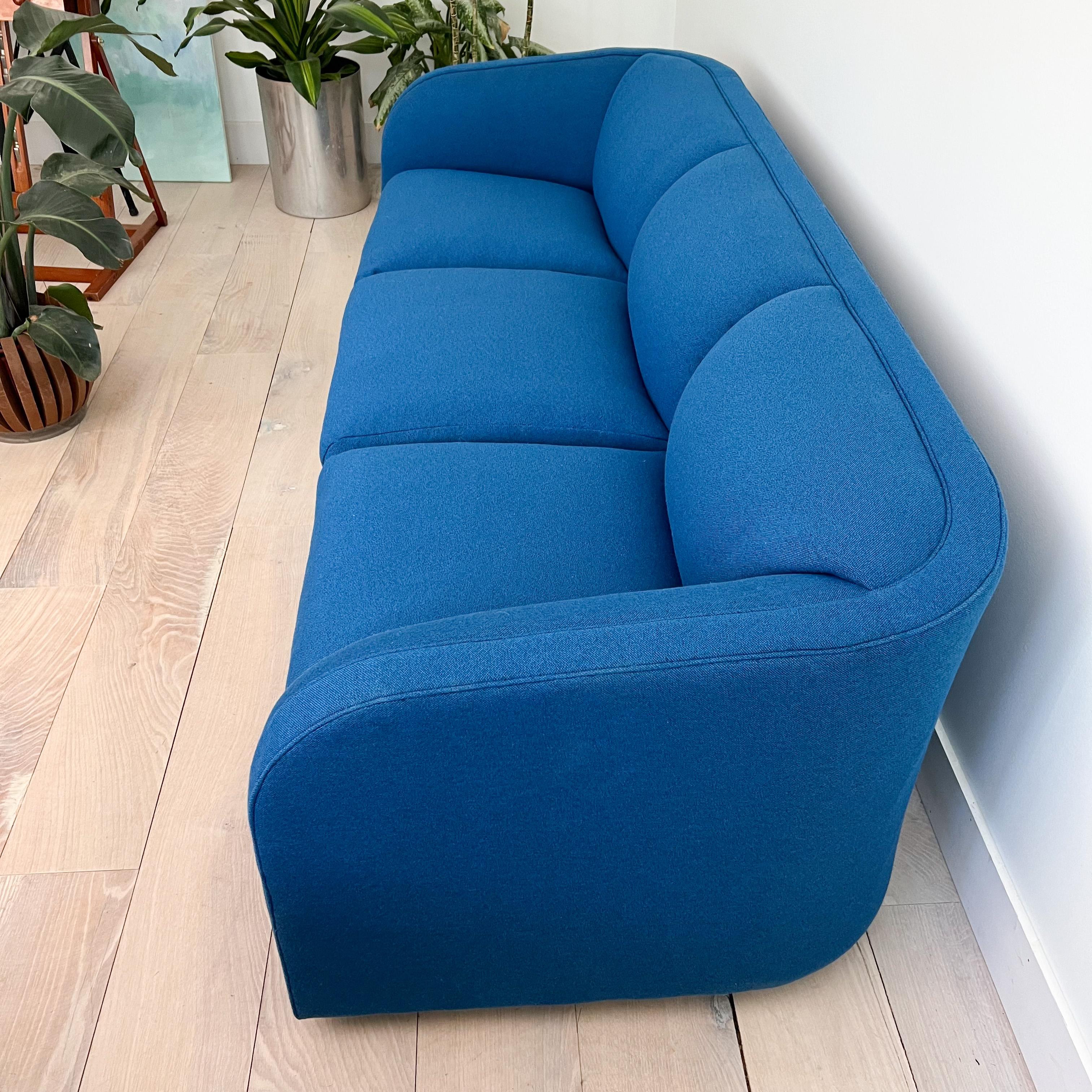 cobalt blue sofa