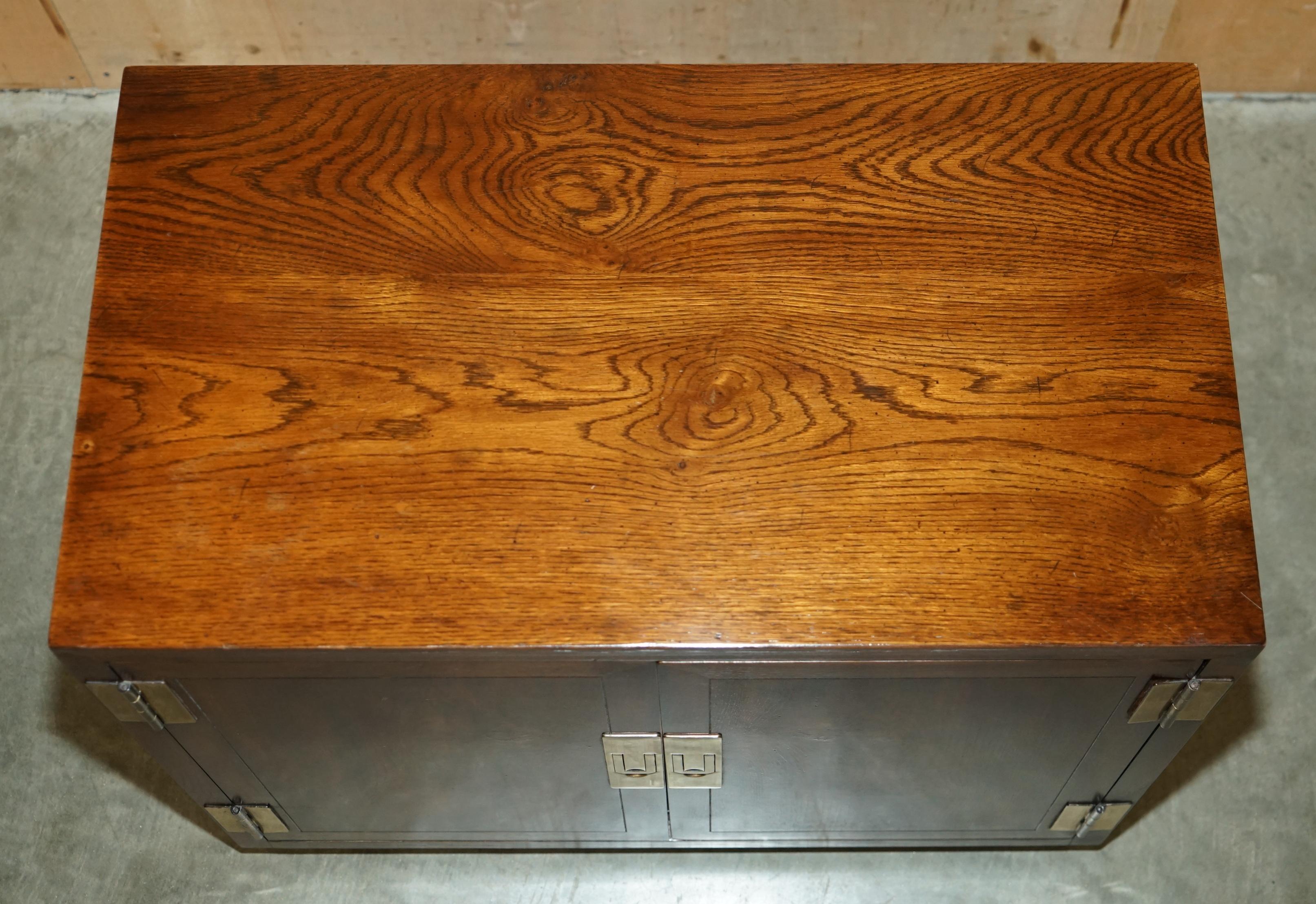 PAIR OF DREXEL HERITAGE MILITARY CAMPAIGN SIDEBOARDS WHiCH ARE PART OF A SUITE 5