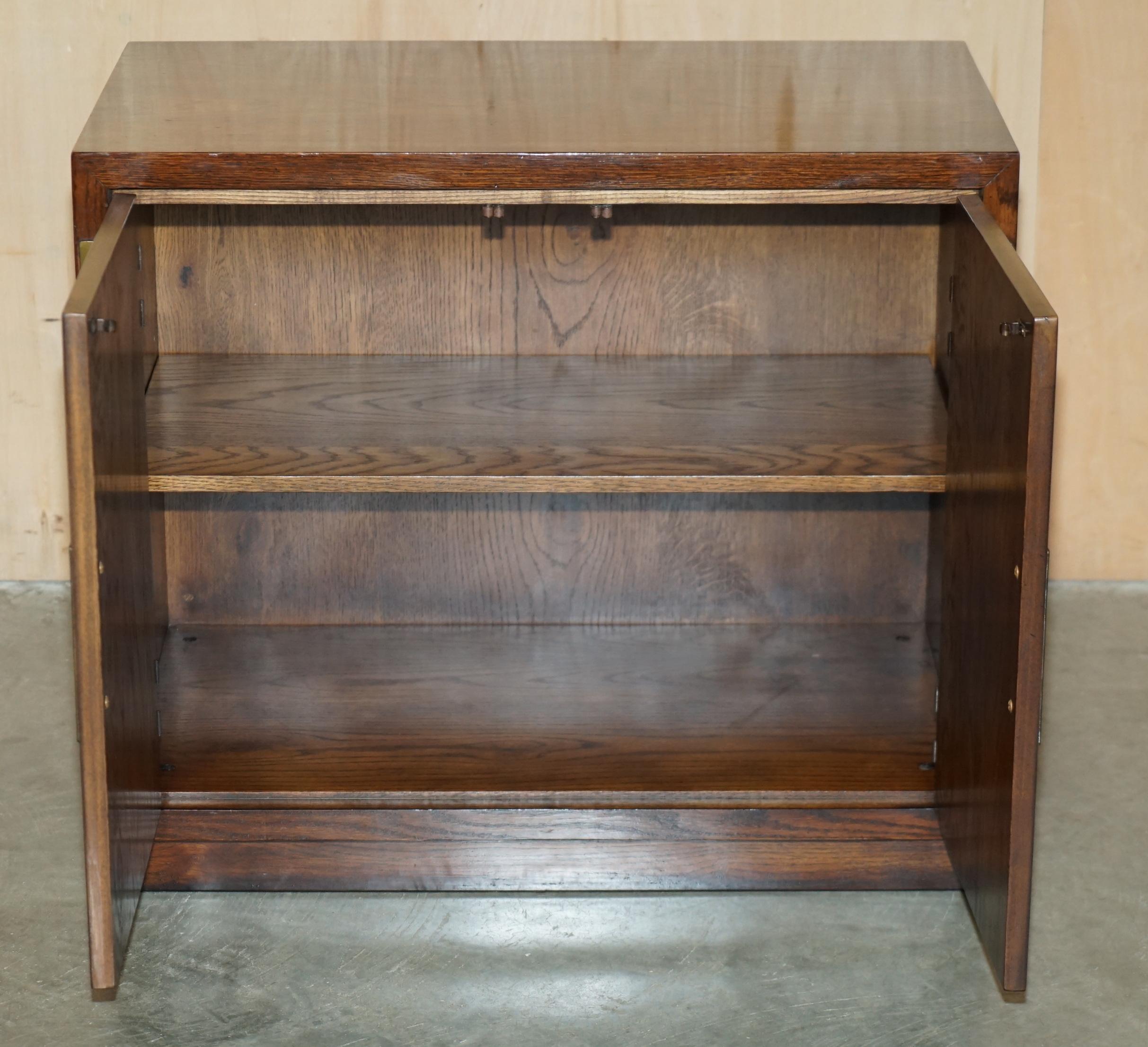 PAIR OF DREXEL HERITAGE MILITARY CAMPAIGN SIDEBOARDS WHiCH ARE PART OF A SUITE 8