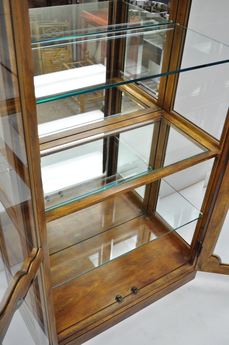 Pair of Drexel Heritage Old Continent Lighted Curio China