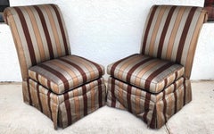 Paire de chaises à pantoufles Drexel Heritage