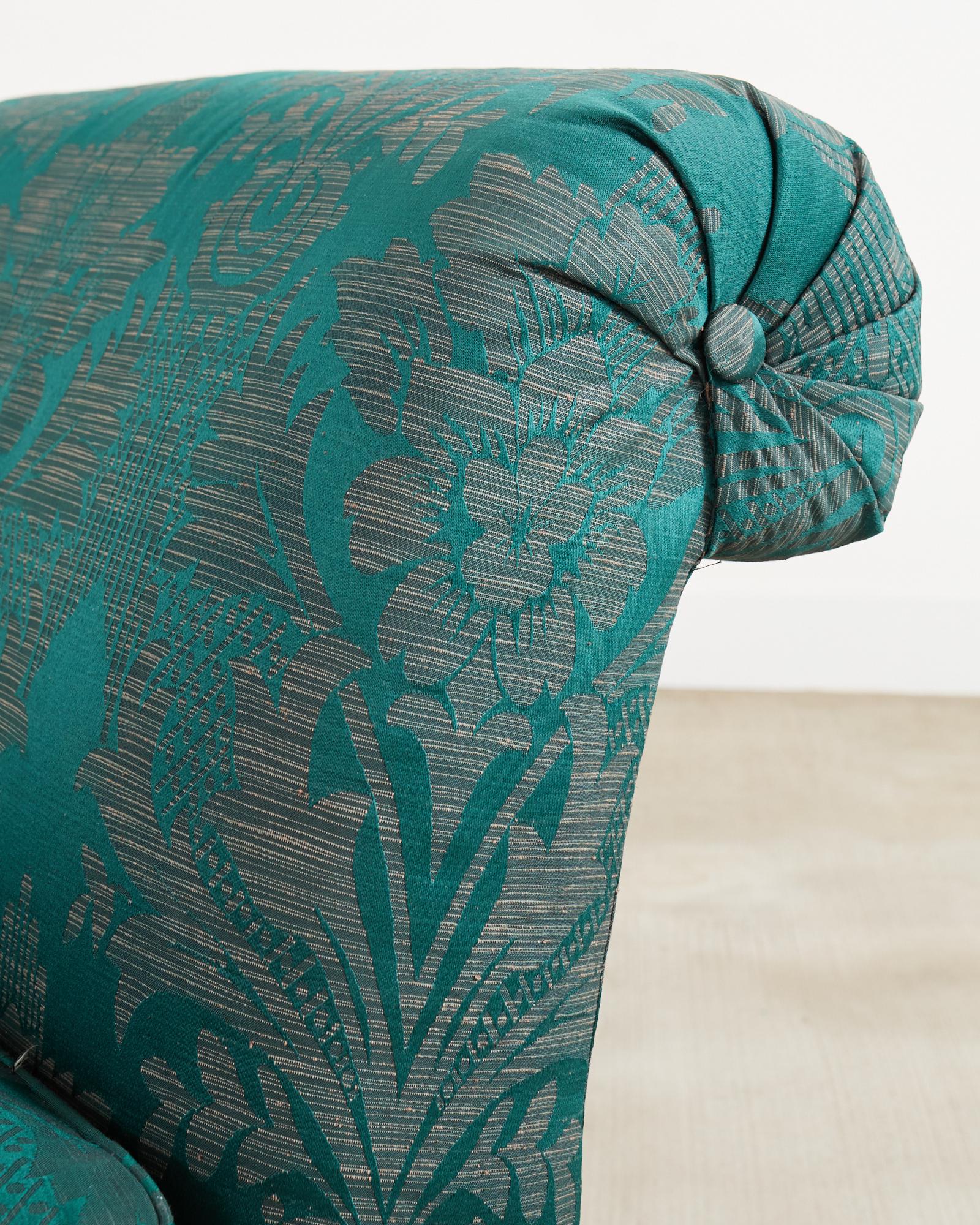 Paire de fauteuils Drexel Heritage en tissu de style Fortuny en vente 5
