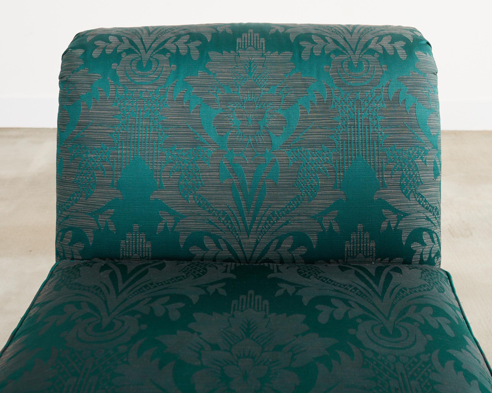 Paire de fauteuils Drexel Heritage en tissu de style Fortuny en vente 7