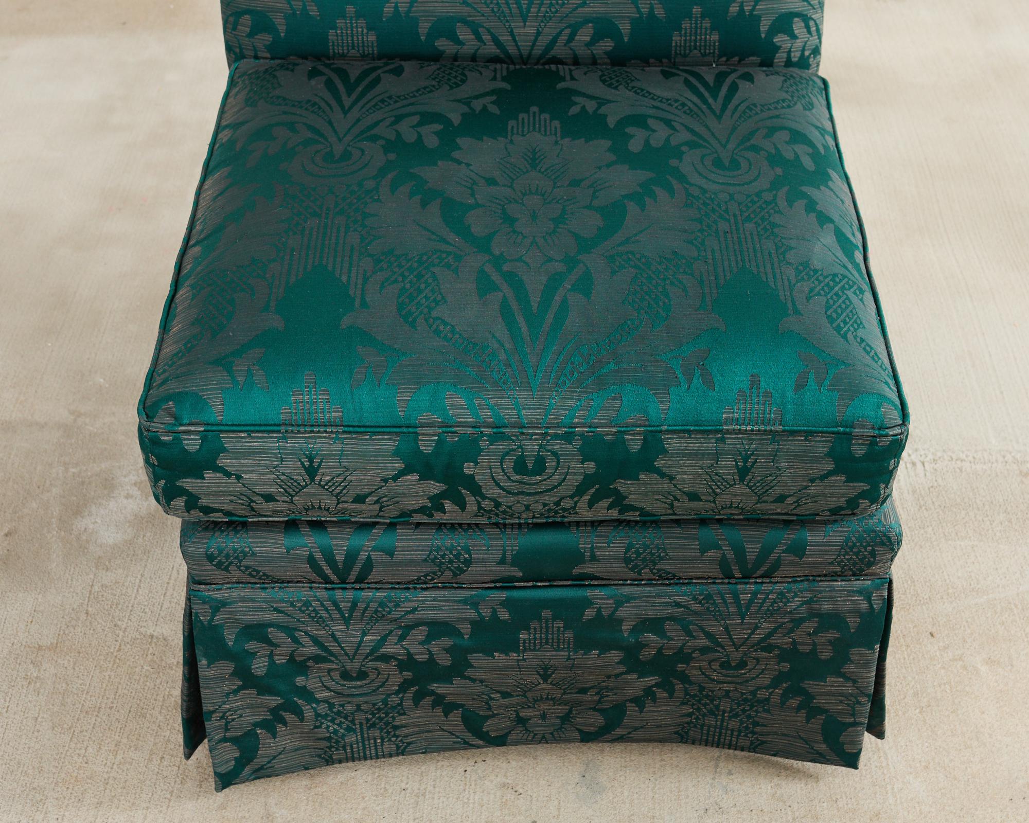 Paire de fauteuils Drexel Heritage en tissu de style Fortuny en vente 8