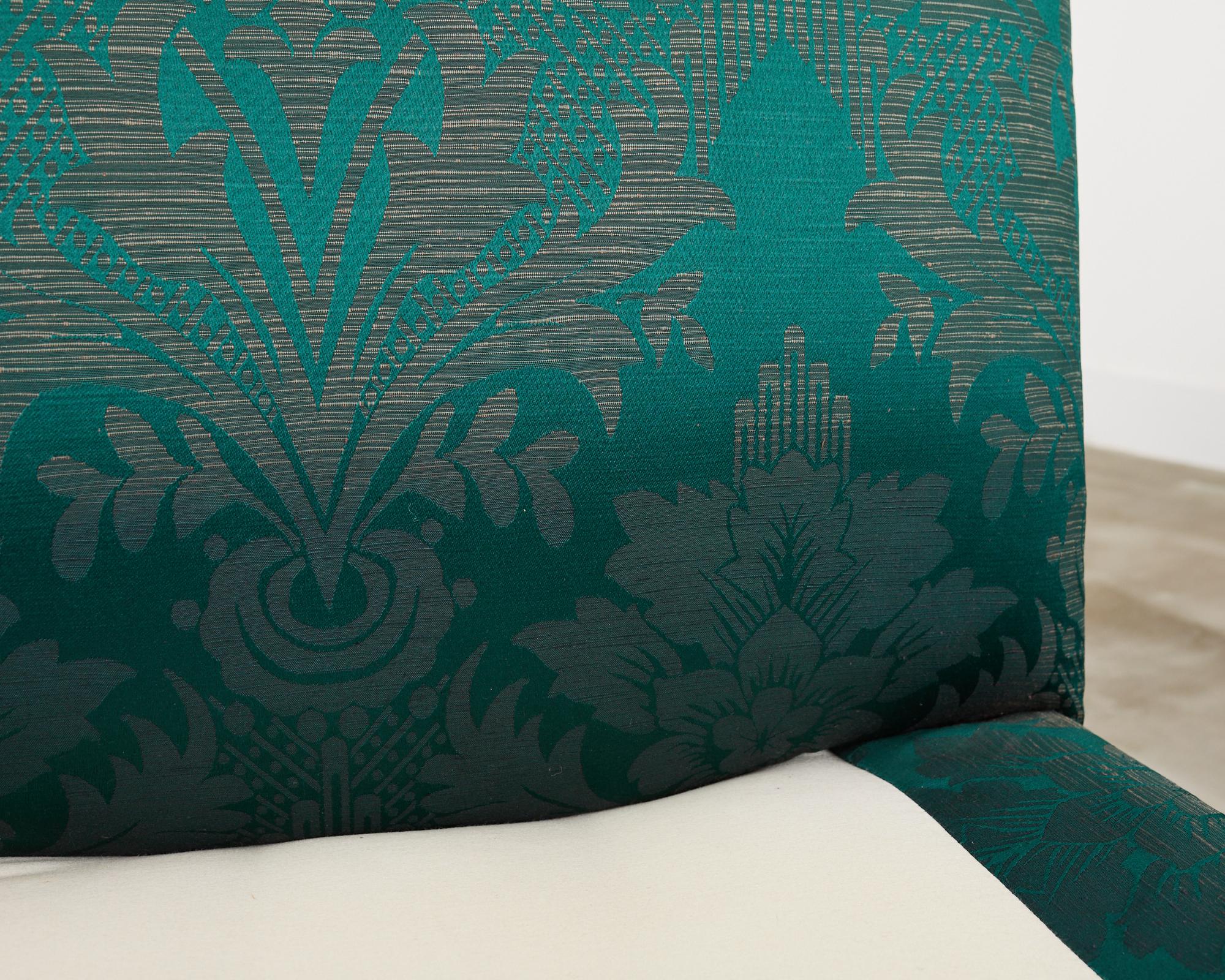 Paire de fauteuils Drexel Heritage en tissu de style Fortuny en vente 10