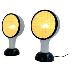 Pair of Drive Table Lamp by Adalberto Dal Lago for Bieffeplast, 1970s