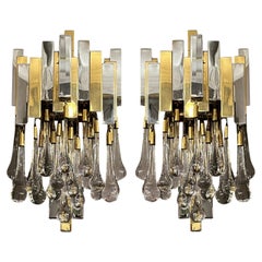 Pair of "drops" sconces, Editions BD Lumica, Barcelona, Spain, circa 1970