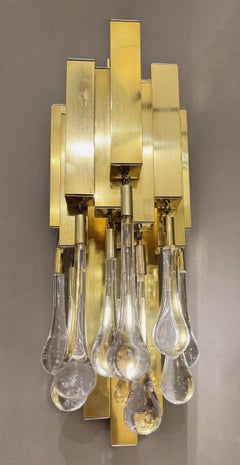 Pair of "drops" sconces, Lumica, Barcelona, Spain, circa 1970