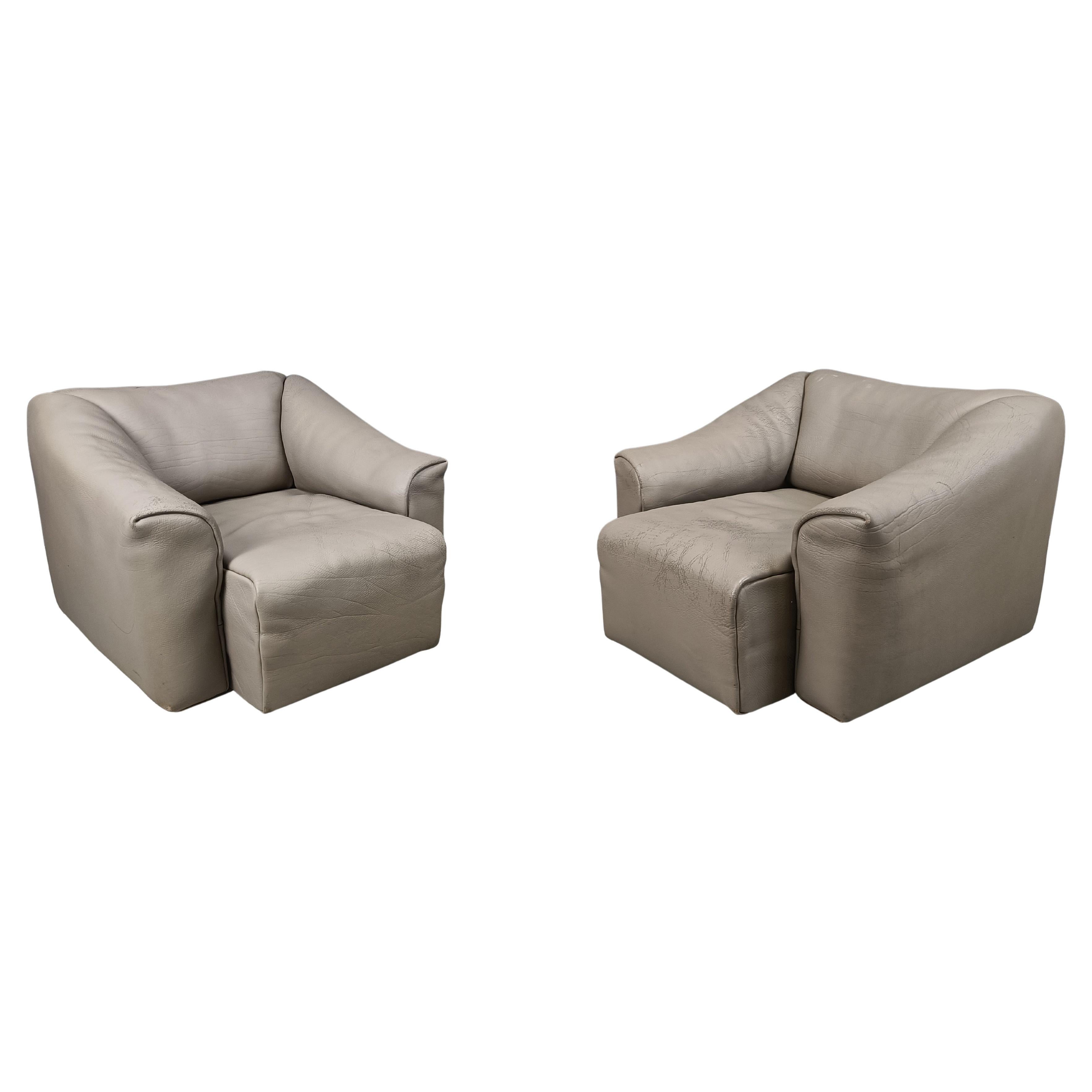 Pair of DS47 armchairs, 1970s