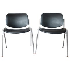 Pair of DSC 106 Chairs by Giancarlo Piretti for Castelli