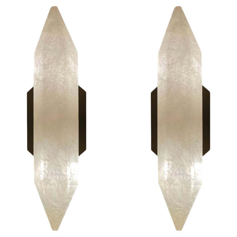 DSR15 Rock Crystal Sconces By Phoenix