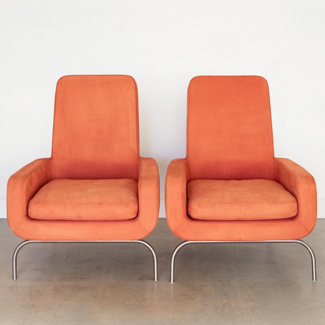 Italian Pair of “Dubuffet” Armchairs by Rodolfo Dordoni for Minotti For Sale