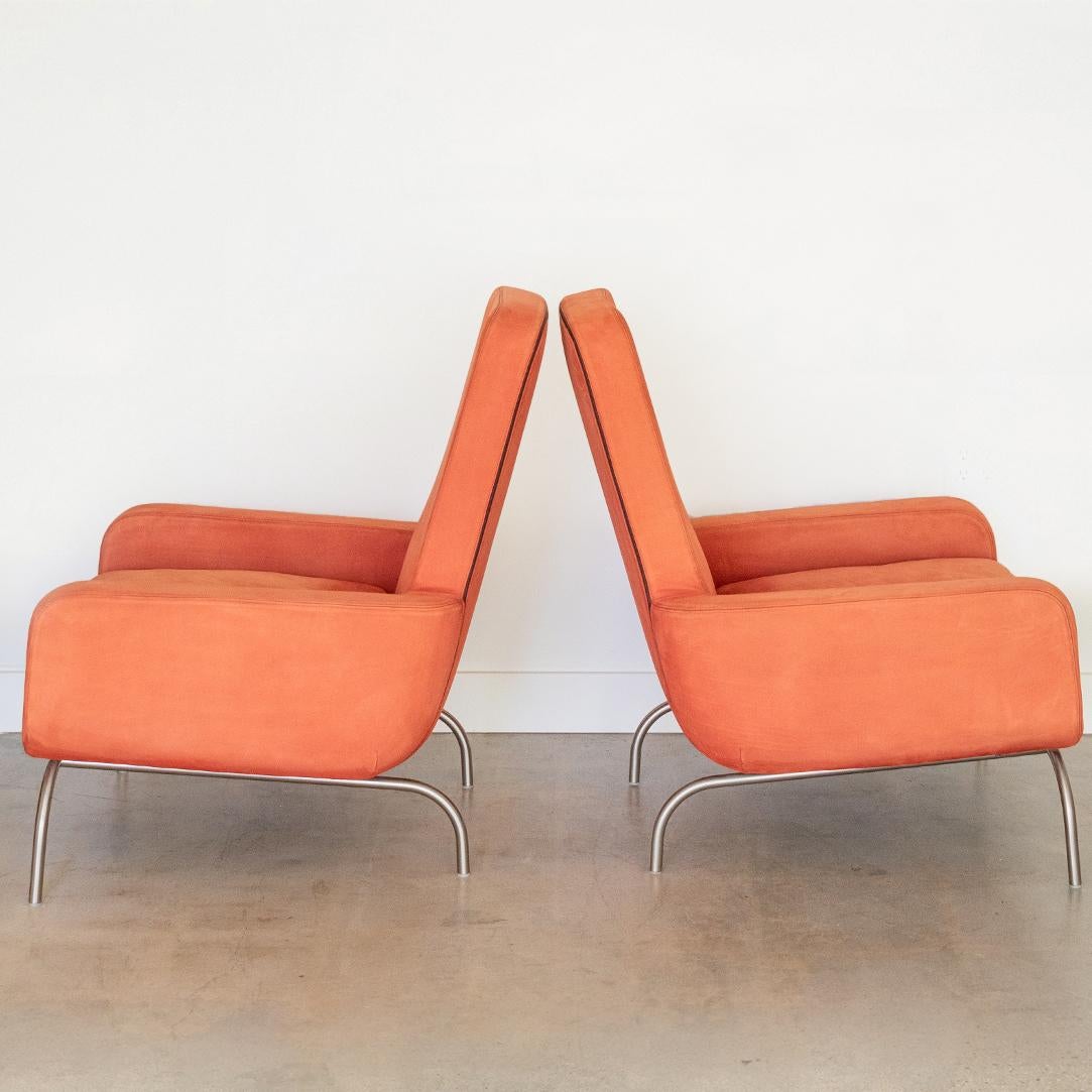 Pair of “Dubuffet” Armchairs by Rodolfo Dordoni for Minotti In Good Condition For Sale In Los Angeles, CA