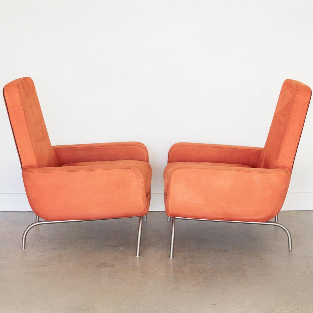 Contemporary Pair of “Dubuffet” Armchairs by Rodolfo Dordoni for Minotti For Sale