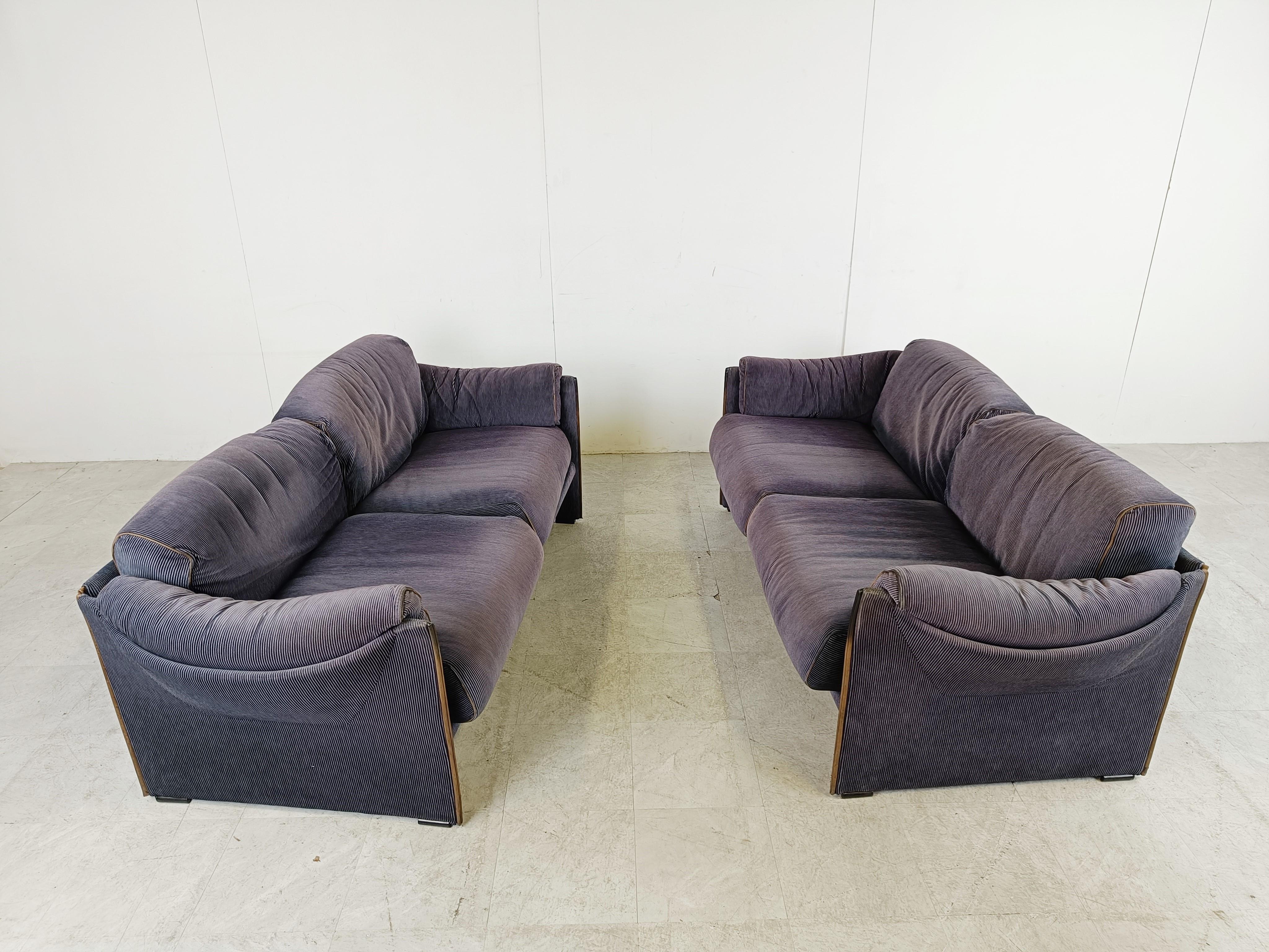 Pair of DUC sofas by Mario Bellini for Cassina, 1970s 1