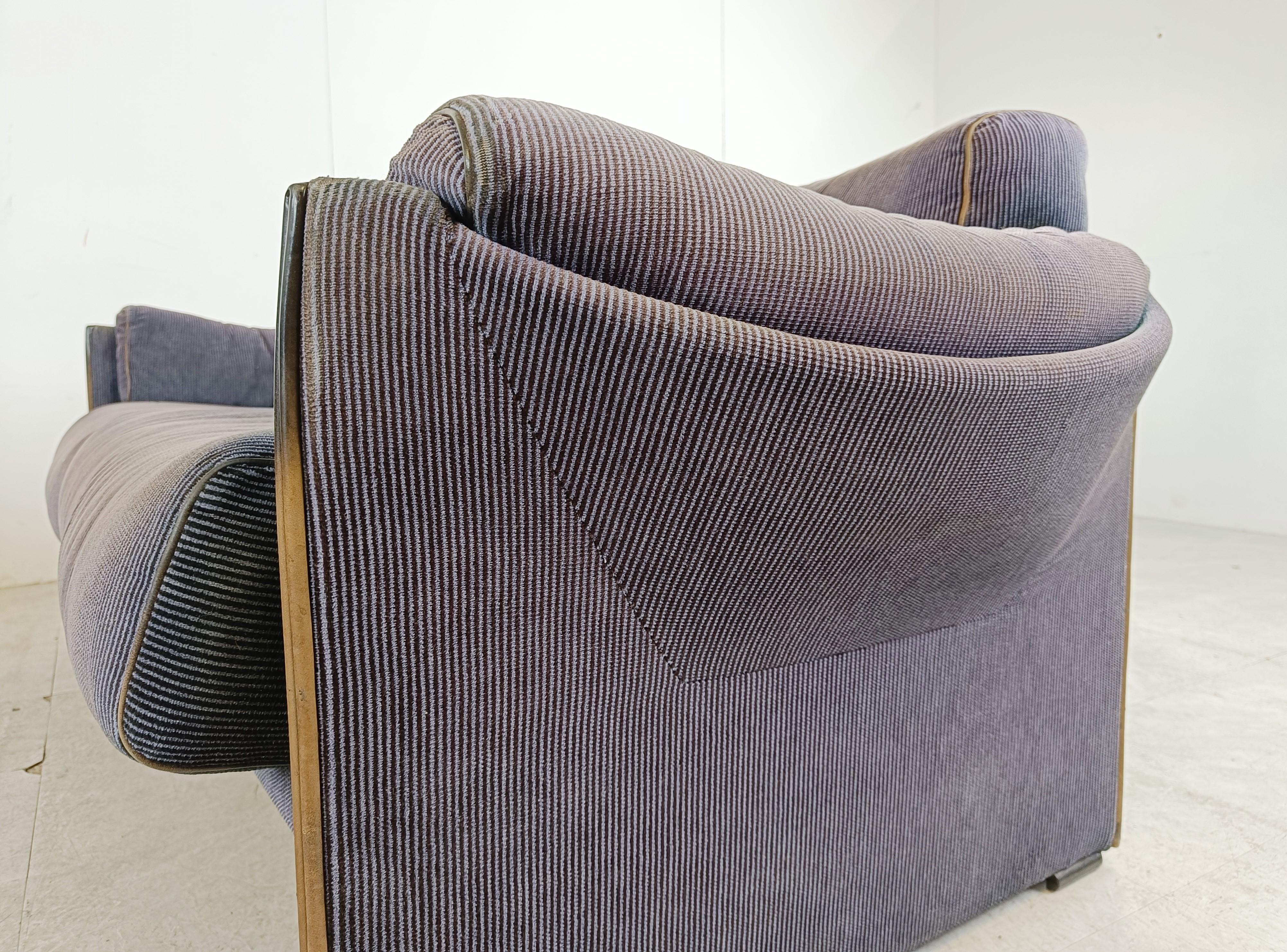 Pair of DUC sofas by Mario Bellini for Cassina, 1970s 2