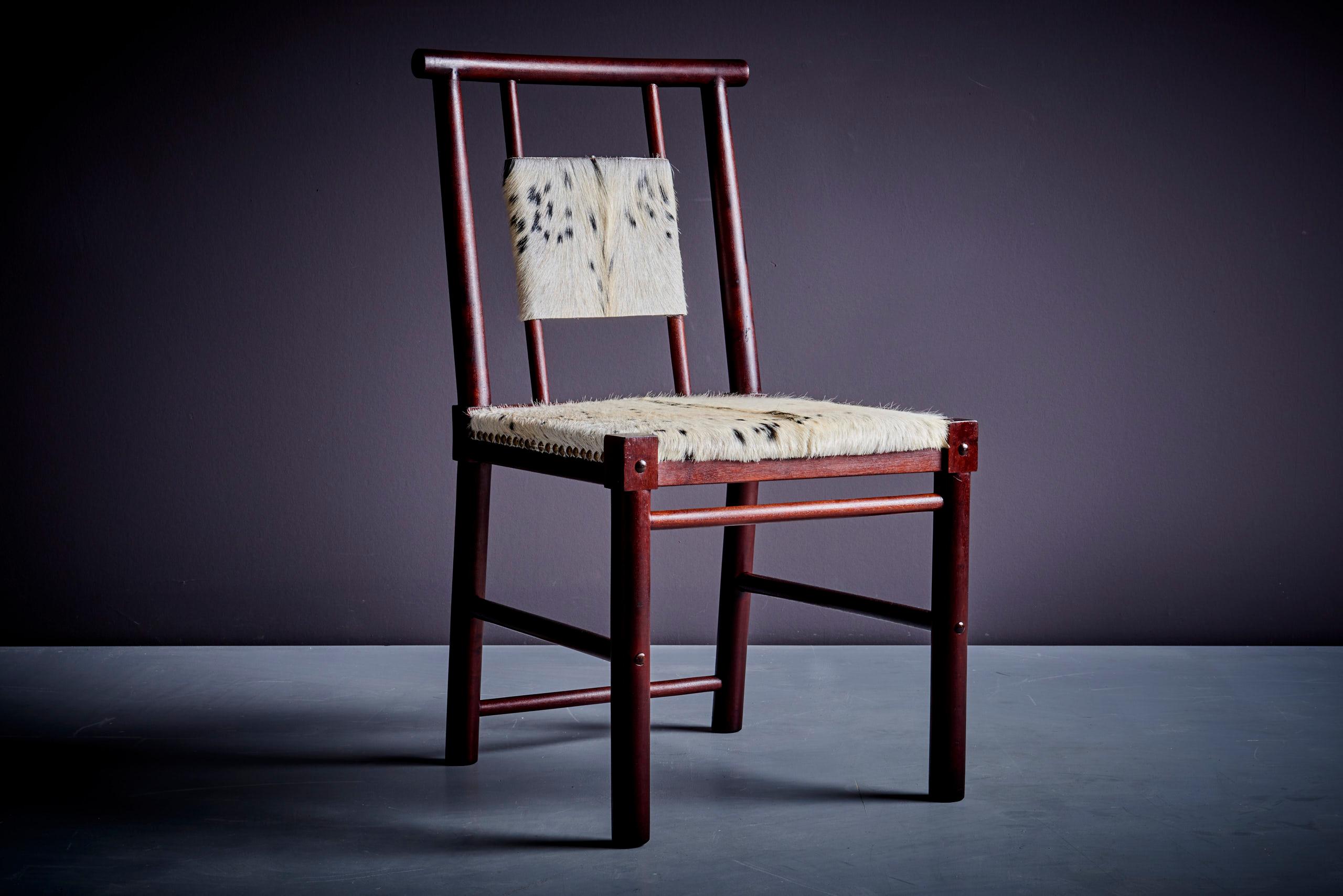 Cuban Pair of Dujo Chairs by Gonzalo Cordoba Cuba - 1950s For Sale