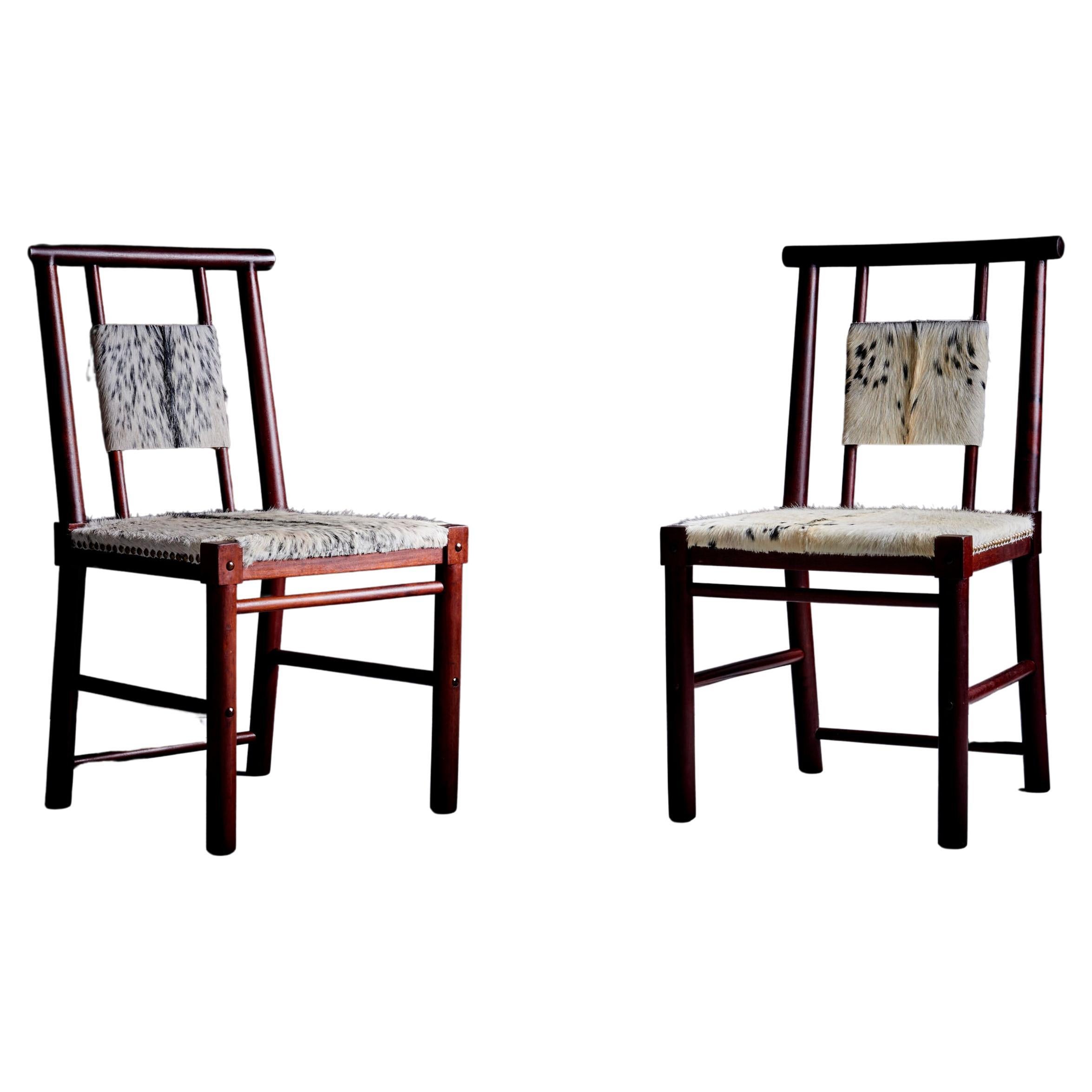 Pair of Dujo Chairs by Gonzalo Cordoba Cuba - 1950s