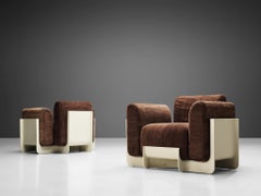 Pair of Duna Armchairs by Guarnacci, Padovano and Vagnoni for Uno Pi